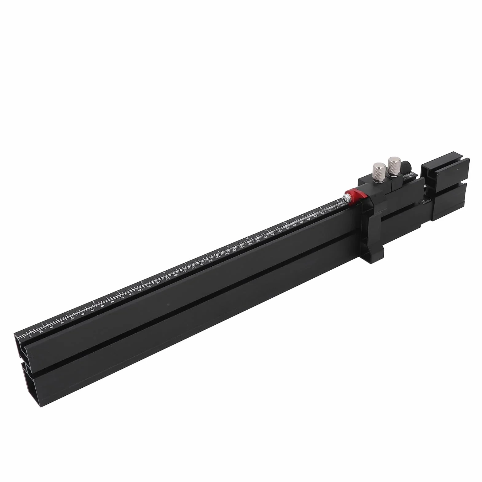 Hyuduo Miter Fence System Szczelin T ze Stopu Aluminium z podwójną skalą teleskopową 500-900 Mm do pił Stołowych Akcesoria do Obróbki Drewna