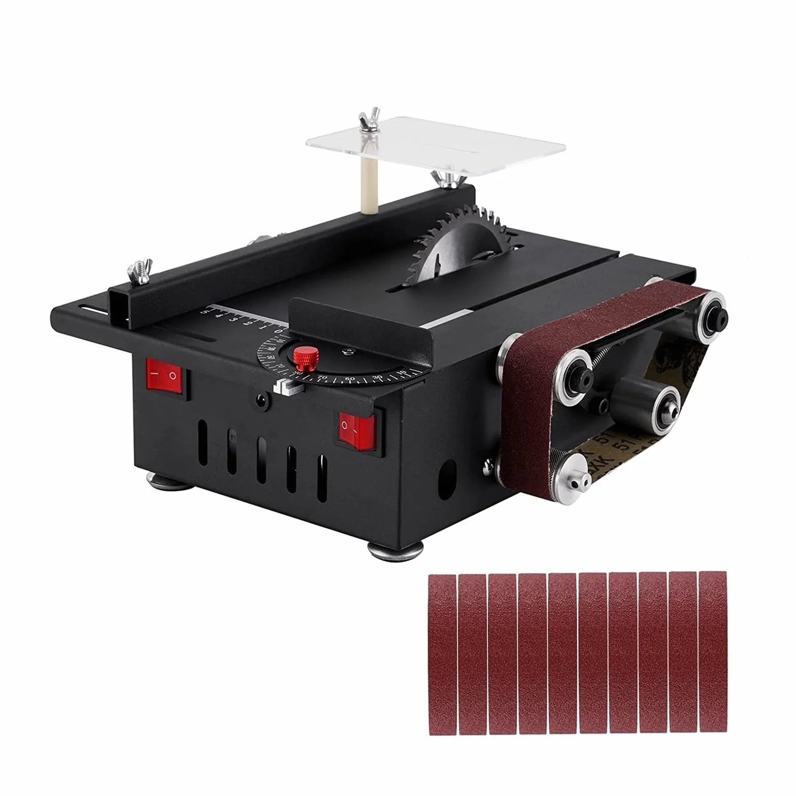 Polerka, szlifierka oscylacyjna, Mini Wielofunkcyjna Piła Stołowa Elektryczna Maszyna Do Cięcia Model Do Obróbki Drewna Piła Łańcuchowa Pulpit Miniaturowa Szlifierka Taśmowa Narzędzie Do Szlifowania d