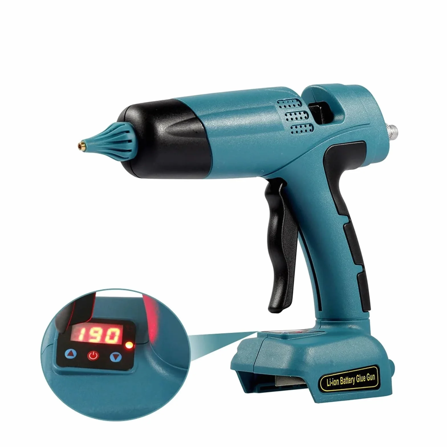 Pistolet do klejenia na gorąco Gospodarstwa domowego DIY bezprzewodowy elektryczny pistolet do klejenia na gorąco spawanie gorąca wiatrówka cyfrowy wyświetlacz 11mm kleje w sztyfcie do prac rzemieślni