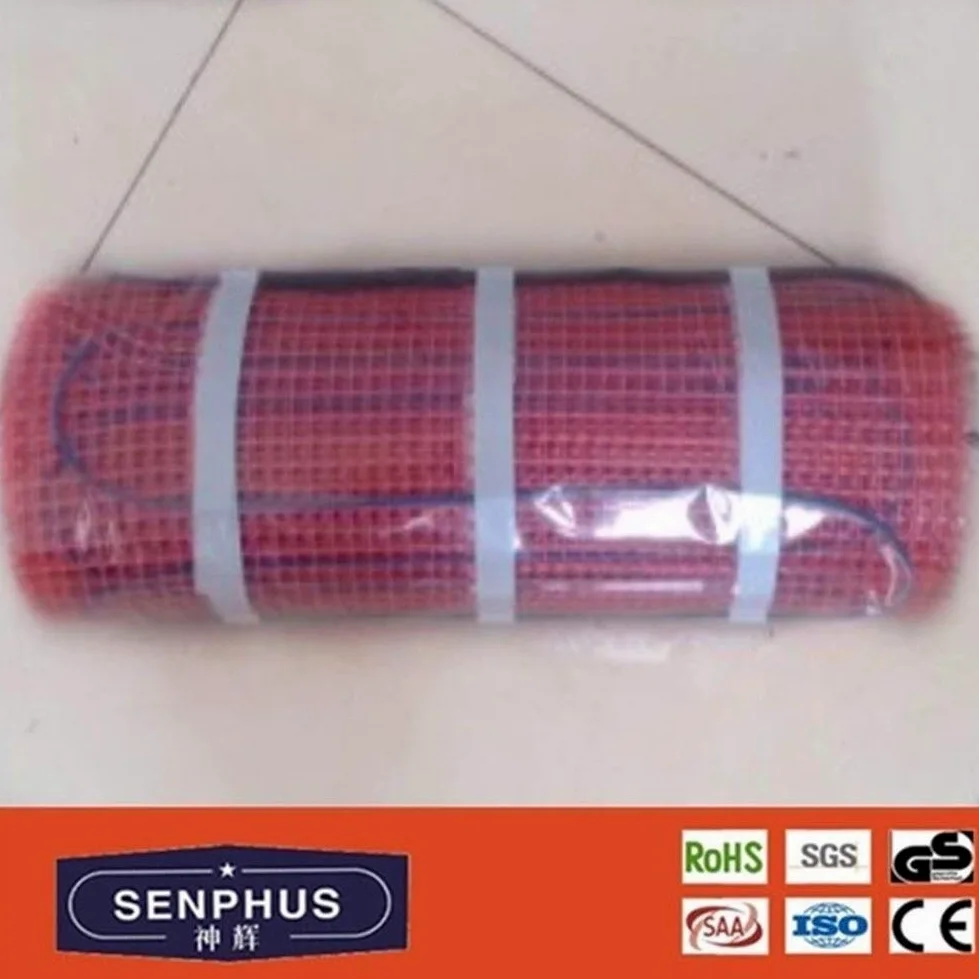 Mata grzewcza podłogowego 230 V 100 W M2 Mata do ogrzewania podłogowego do płytek, ceramiki, porcelany, kamiennych podłóg mata grzewcza z PVC itp. 100 W/m2-4,5 m2 li