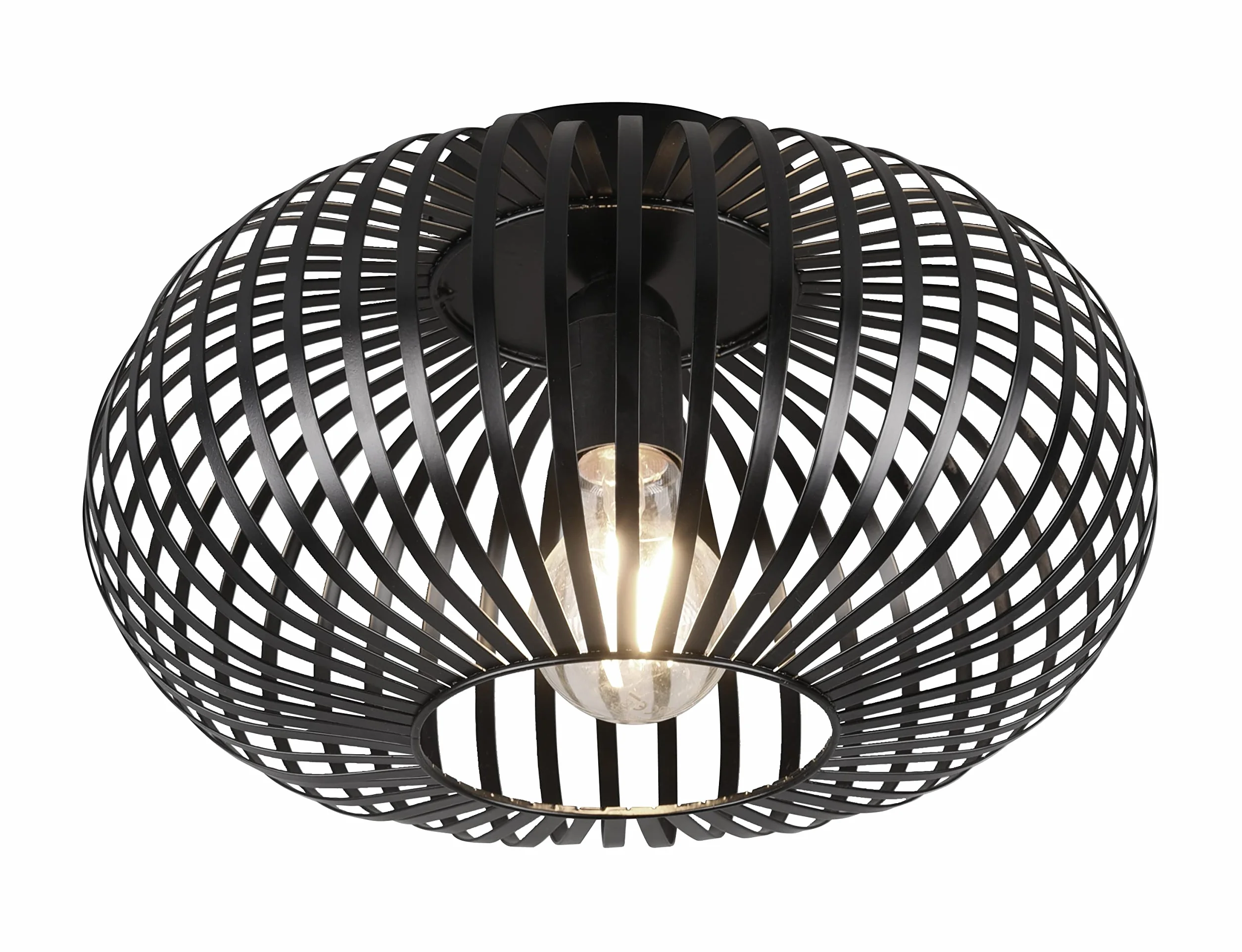 Trio Leuchten Lampa sufitowa Johann 606903032, metal czarny matowy, bez żarówki 1 x E27