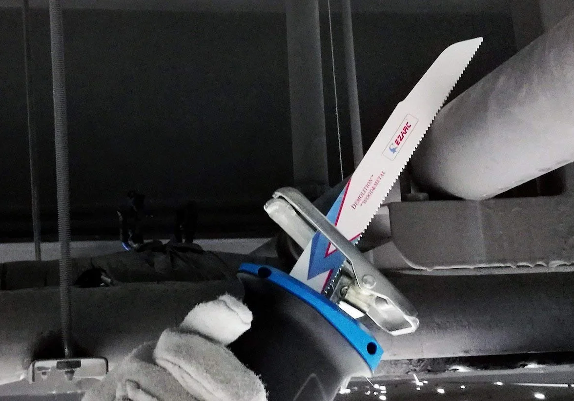 EZARC Brzeszczot do piły szablastej bimetalowy kobaltowy brzeszczoty do piły szablastej do drewna i metalu 225 mm 8+10TPI R930DM (5-pak)