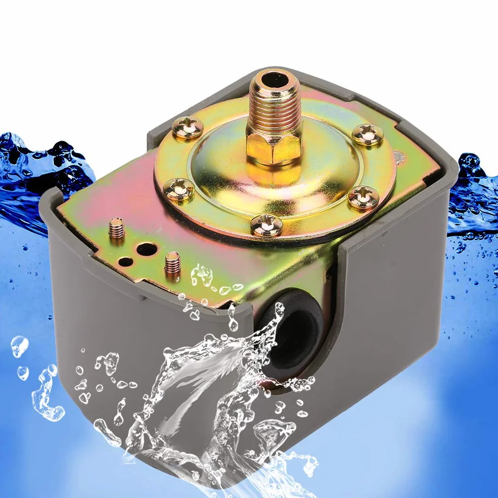 Regulator pompy wodnej 0.8-5.0bar Przełącznik kontroli ciśnienia pompy wodnej Regulowany podwójny biegun sprężynowy G1/4 "dwubiegunowy zewnętrzny 2-punktowy przełącznik przewodowy
