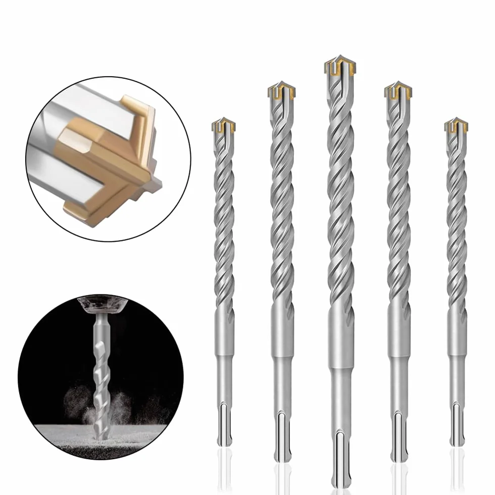 Wiertła do muru — 6–12 mm wiertła udarowe z węglika wolframu z końcówką krzyżową do betonu,(10x210mm)