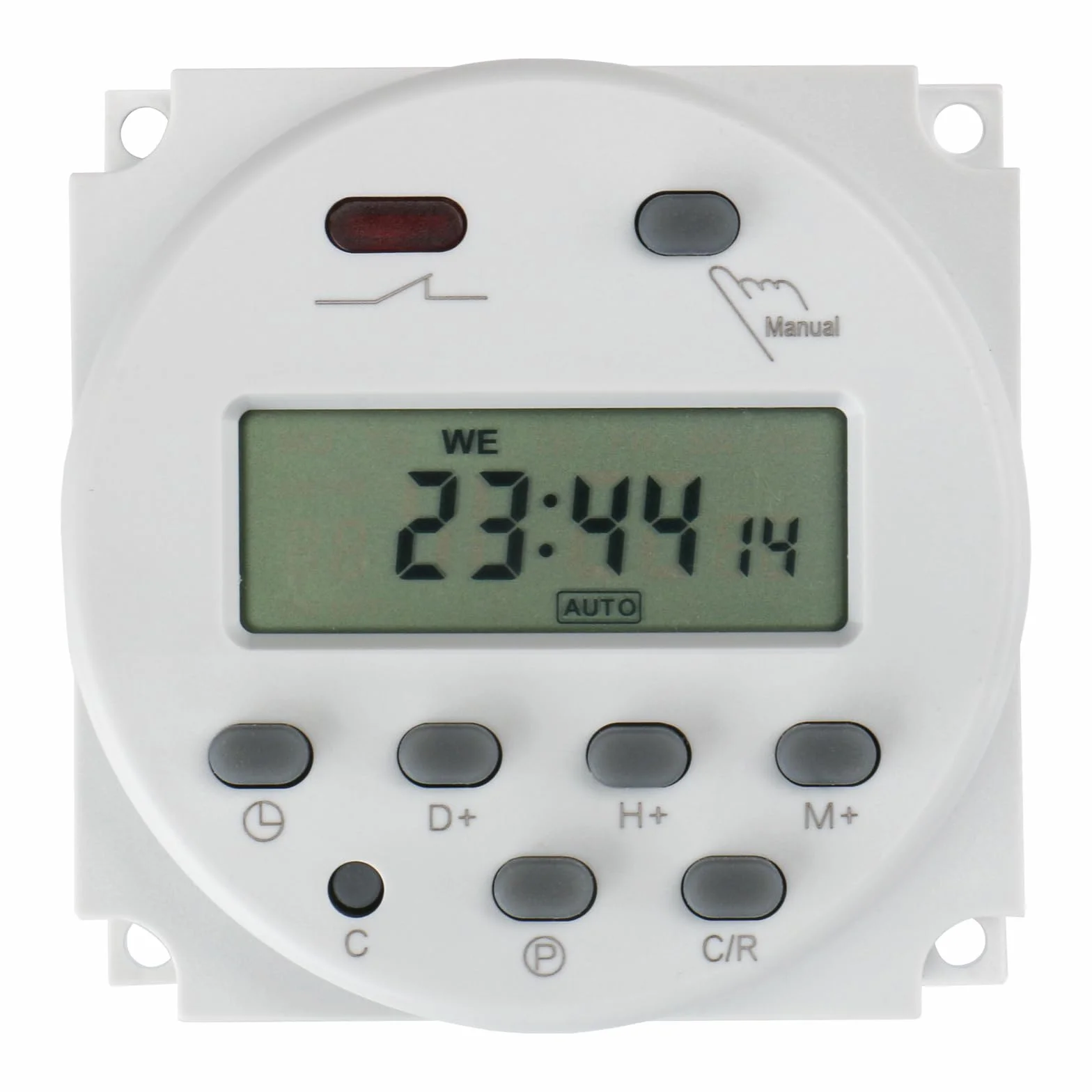 Baomain CN101A Programowalny przekaźnik czasowy, wejście 12 V DC/AC, wyjście 200-250 V 16 A, wyświetlacz LCD, codzienne/tygodniowe