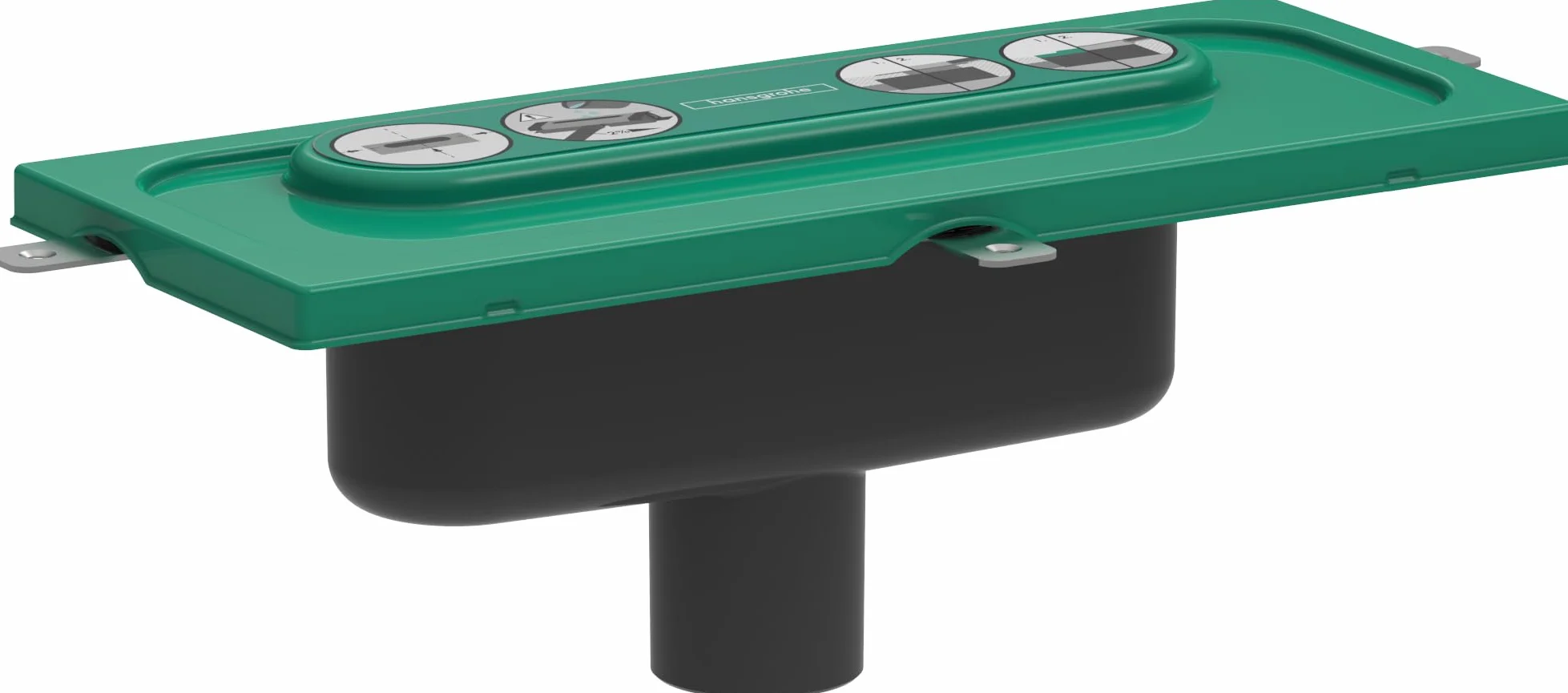 hansgrohe uBox universal - zestaw podstawowy do odpływu liniowego, montaż wertykalny