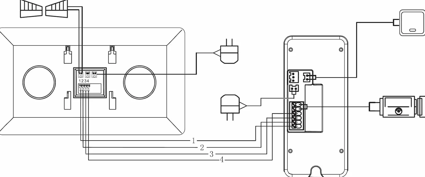 EURA VDP-76A3 Alpha wideodomofon 4-przewodowy, 7-calowy kolorowy monitor, RFID, 2 wejścia, czarny