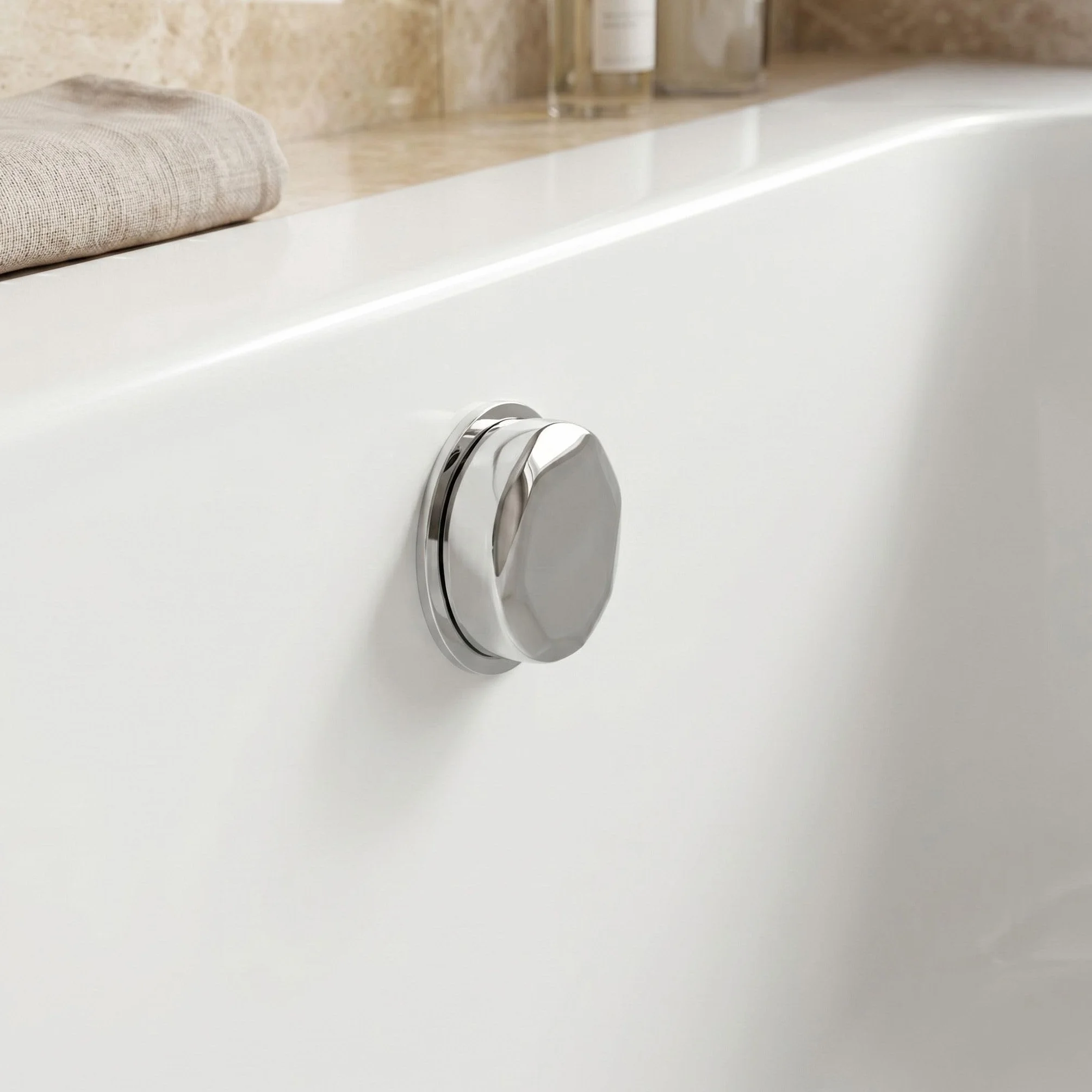 Rea - Wanna Akrylowa Narożna Orion Stripe Prawa 150cm - 160 x 75 x 56 cm