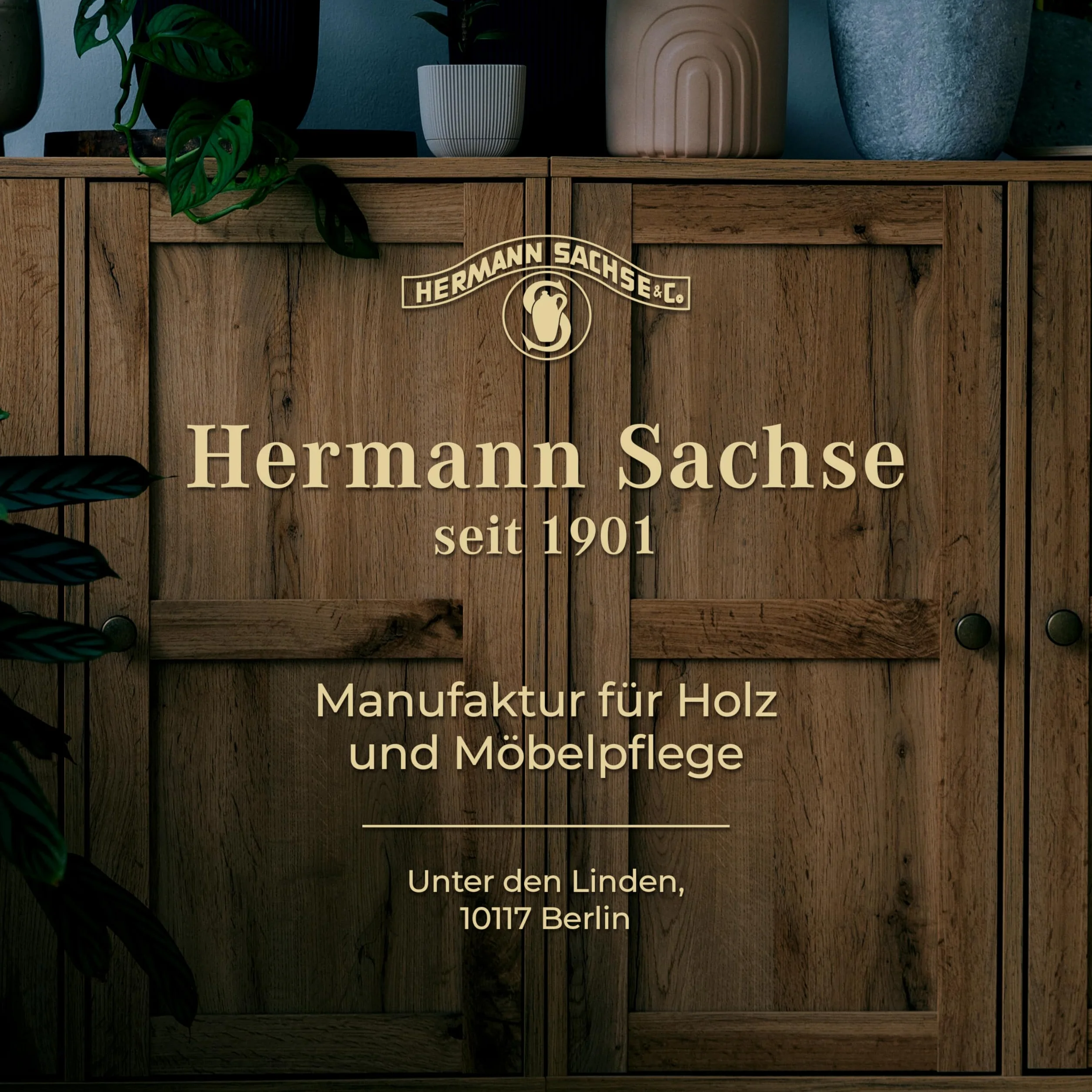 Hermann Sachse Hartöl - 250ml - Holzöl - Möbelöl - Effektiver Holzschutz im Innenbereich - Natürliches Leinöl - Arbeitsplattenöl - Öl für Tische - Made in Germany