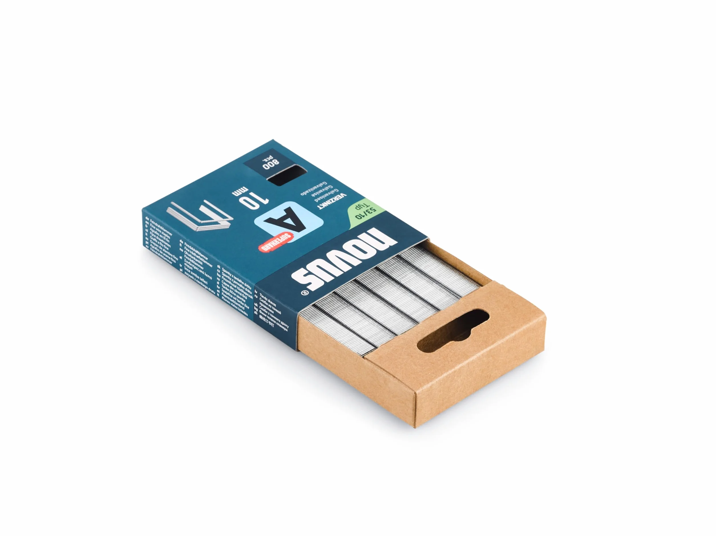 Novus Tools 042-0778 Zszywacz z cienkiego drutu A zszywacz typ 53, szary, 10 mm