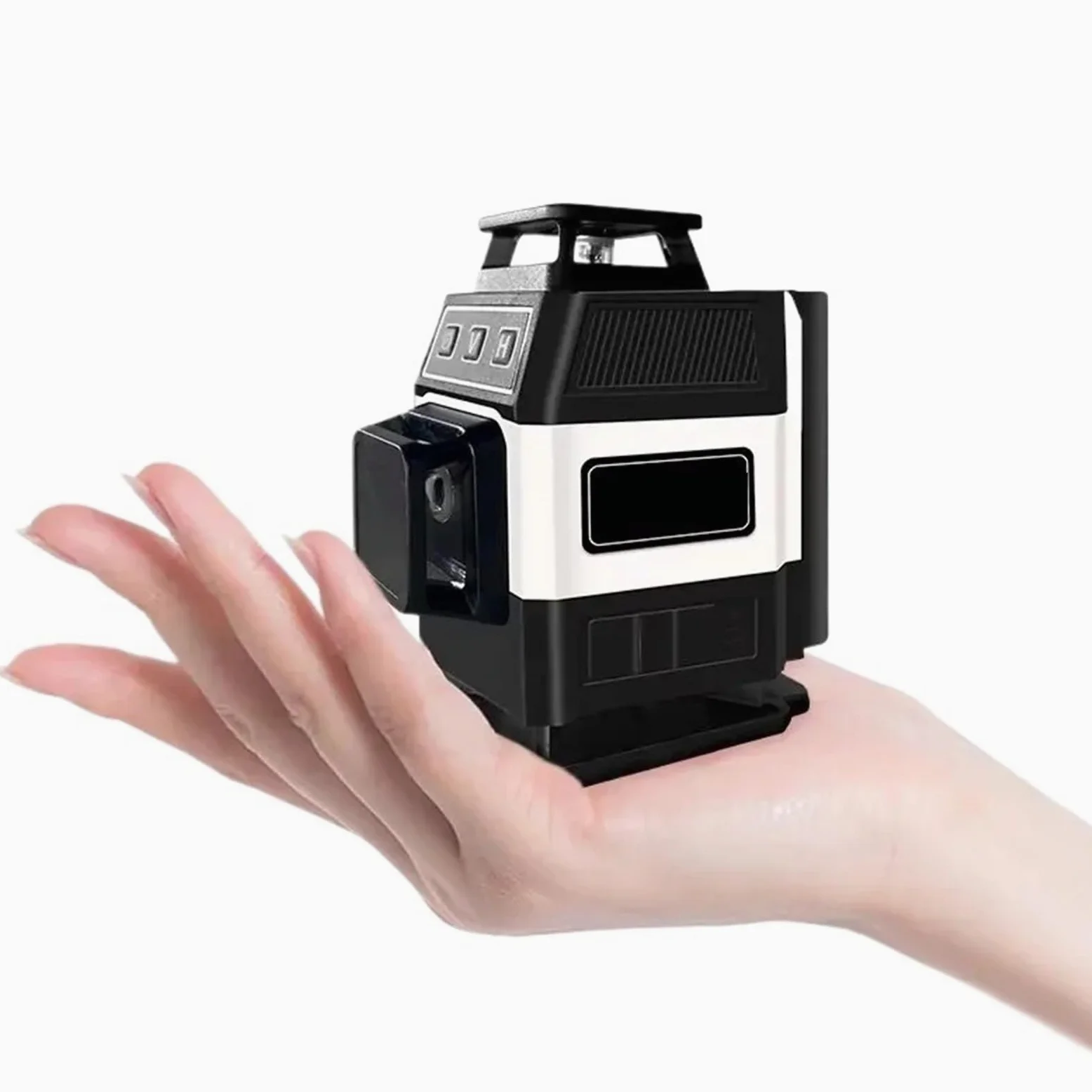 Poziom la-serowy, Mini 16 linii La-serowych poziomica 4D samopoziomująca 360 pozioma i pionowa krzyżowa zielona linia La-serowa poziomica ze zdalnym sterowaniem,do dekoracji domu DIY