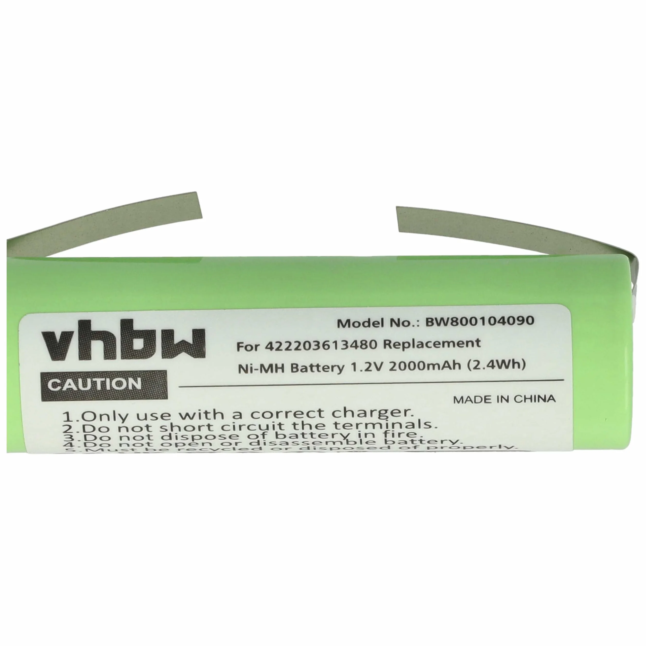 vhbw Akumulator kompatybilny z Philips HQ7310 2000 mAh 1,2 V NiMH