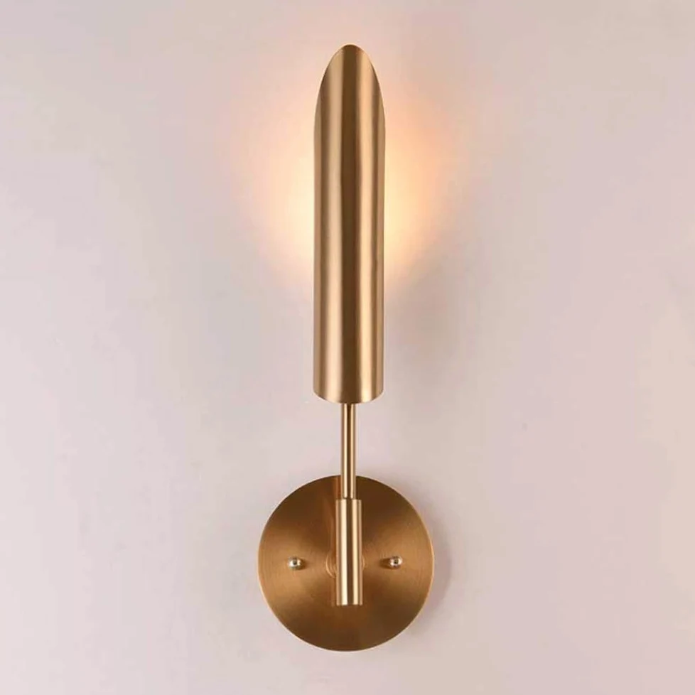 KKXXYQFC Kreatywna ścienna Żelazo G9 Baza kinkiet Nordic Art Decor Kinkiety ścienne Kolor miedzi Latarnie ścienne do sypialni Salon Czytelnia Jadalnia, podwójna głowica, podwójna głowica