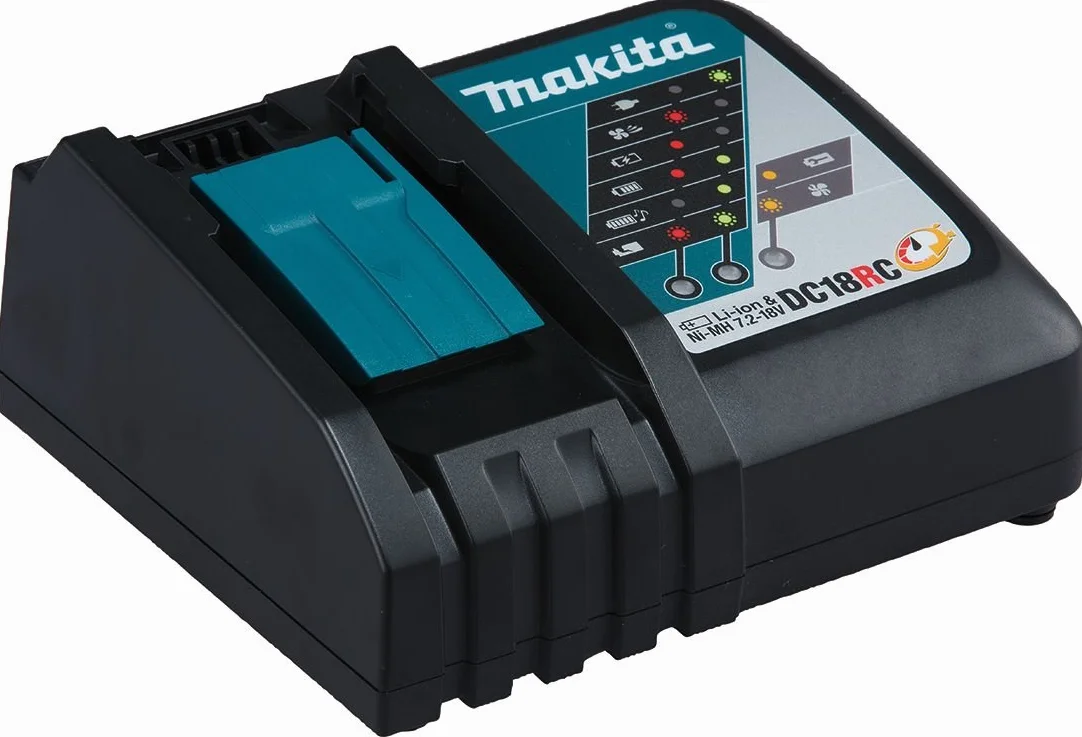 Makita DJR186RT akumulatorowa piła do recycry 18 V/5,0 Ah, ładowarka w walizce transportowej, turkusowa, z 1 x akumulatorem 5,0 Ah