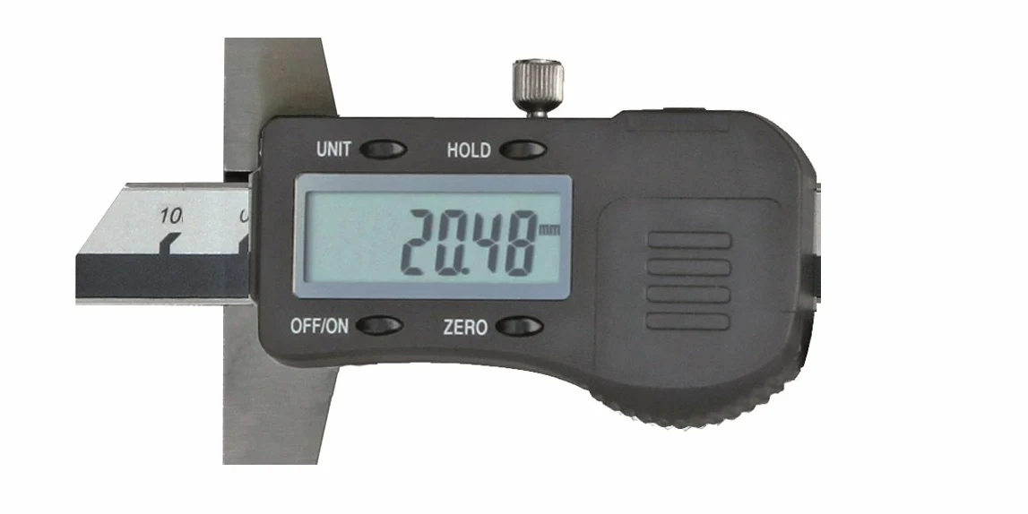 CNC QUALITÄT Suwmiarka cyfrowa głębokości - zakres pomiarowy 300 mm - wyświetlacz cyfrowy - DIN862