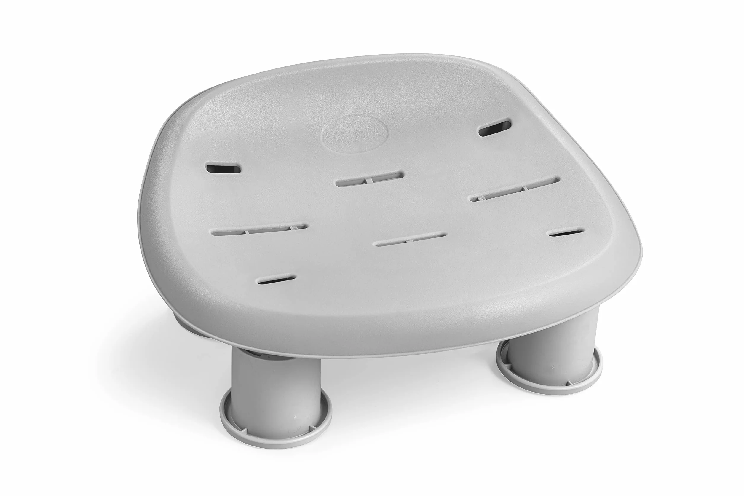 Lay-Z-Spa BW60321 siedzisko do wanny z hydromasażem, uniwersalne regulowane siedzisko spa z obciążonymi nóżkami, szary