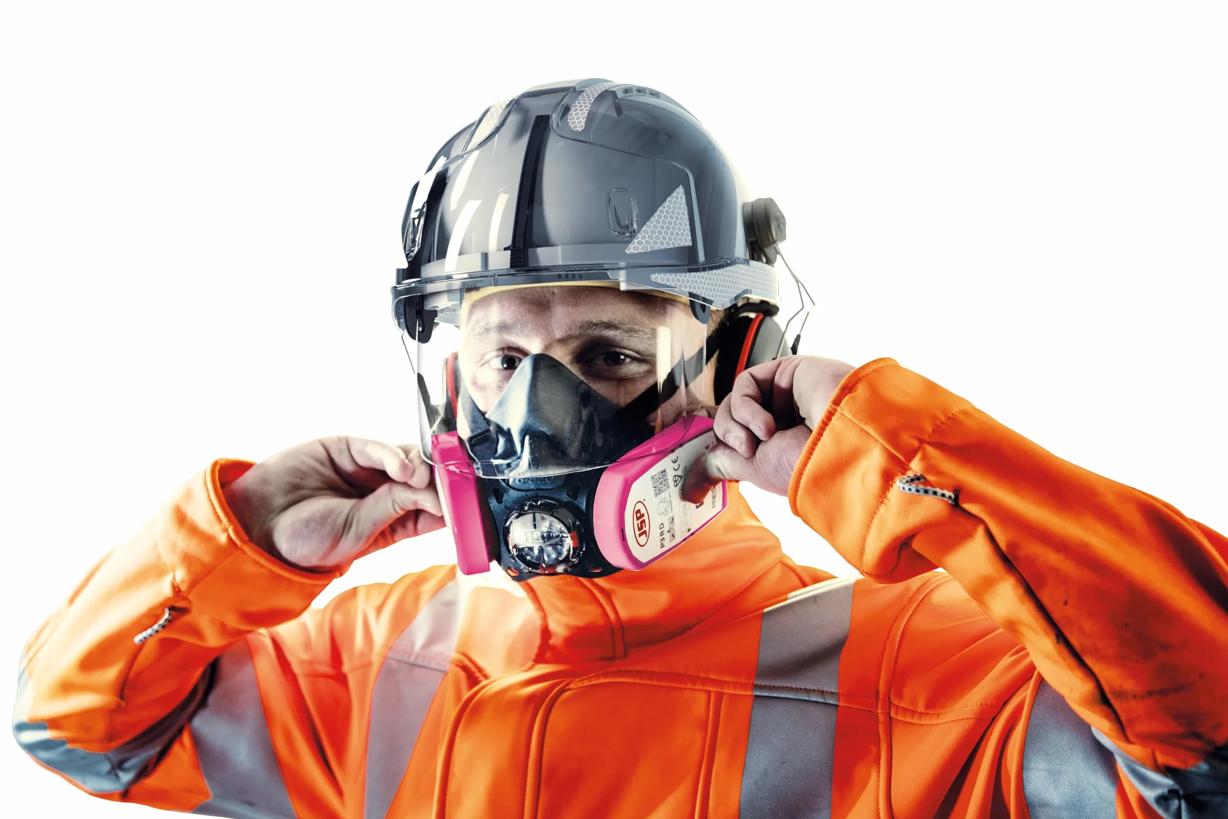 JSP Kask EVO VISTAshield Wentylowany Biały/Smk - Koło Zapadkowe