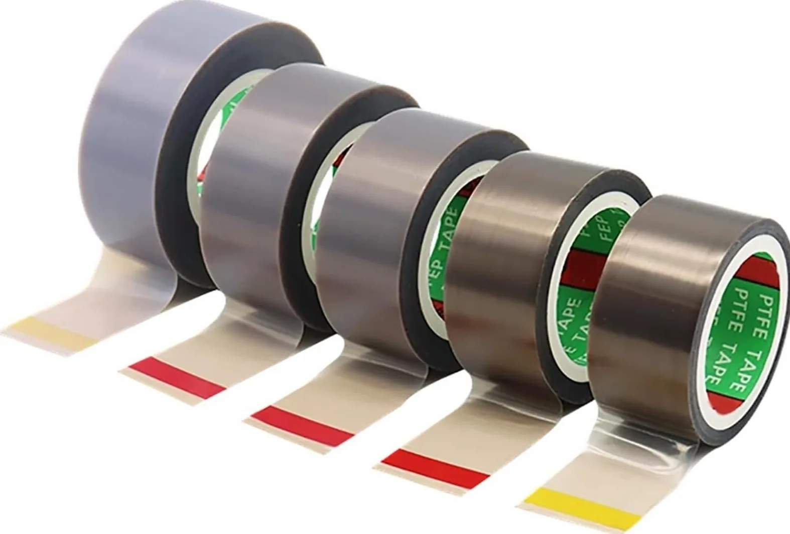 Wysokotemperaturowa izolacyjna taśma teflonowa, grubość 0,5 mm, szerokość 25-40 mm, klej PTFE do maszyn do pakowania próżniowego w przemyśle elektrycznym, długość 10 metrów(38mm)