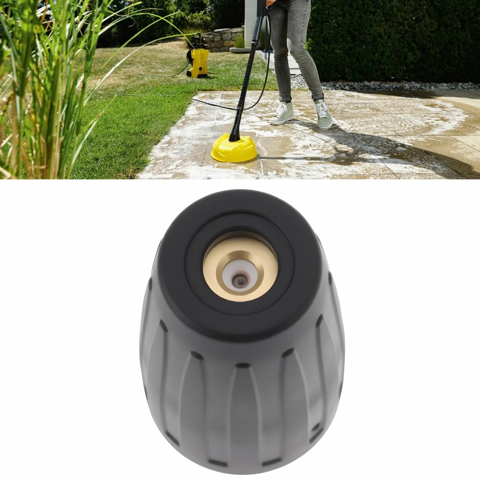 Dysza wirnika 040 z adapterem mosiężnym M18 x 1,5 mm, 276 barów, kompatybilna z myjką wysokociśnieniową Karcher HD