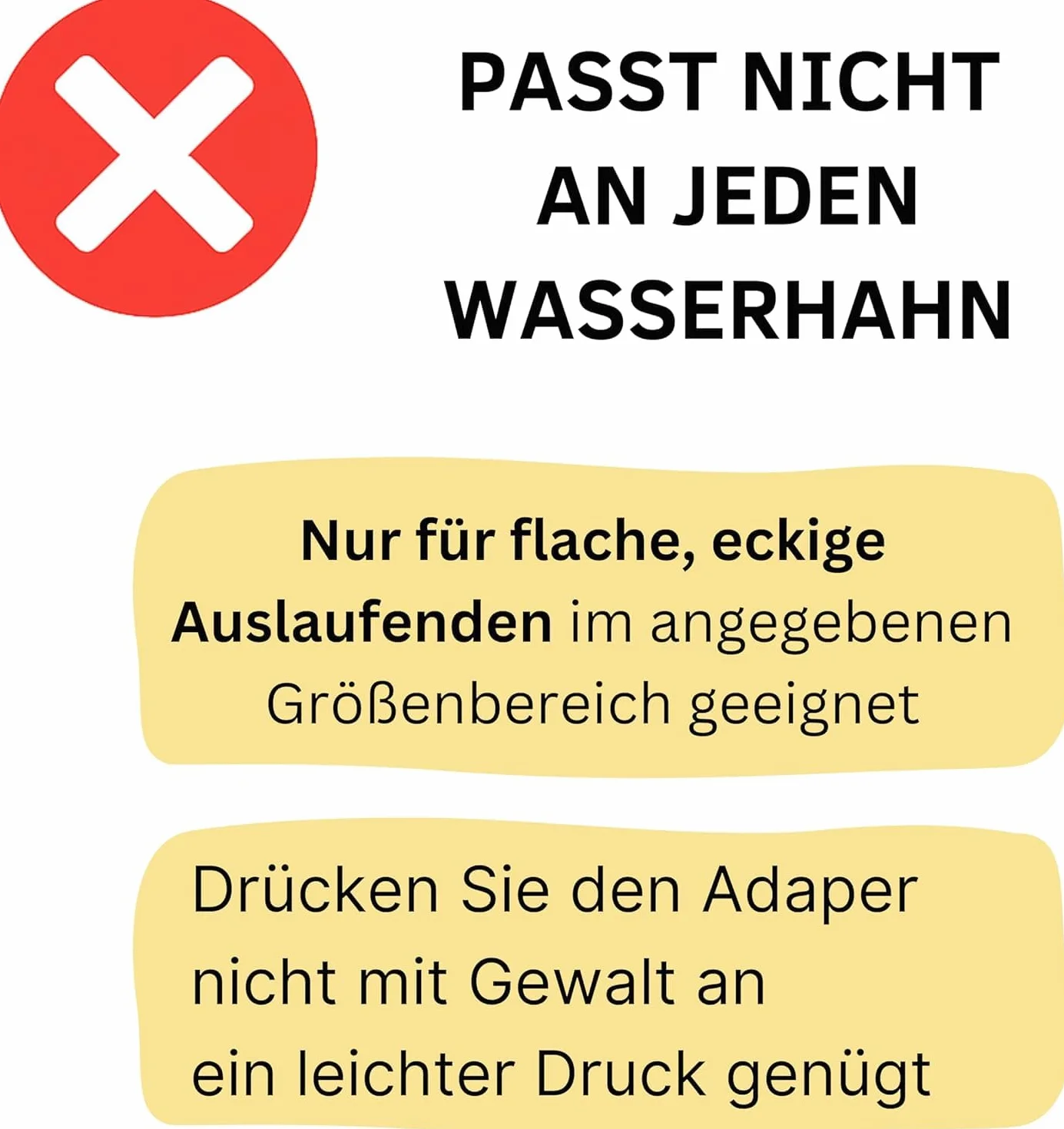 Przyłącze do kranu bez gwintu