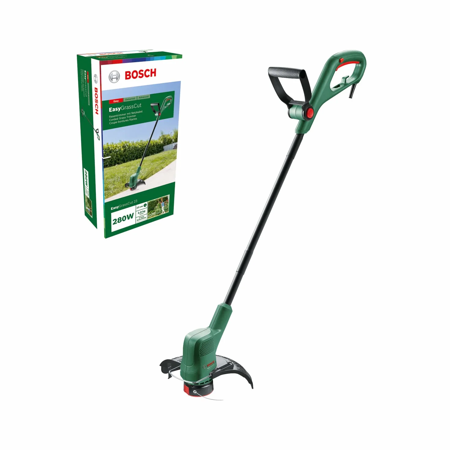 Bosch Home And Garden Easygrasscut 23 Podkaszarka, Czarny/Zielony, Średnica Cięcia 23 cm