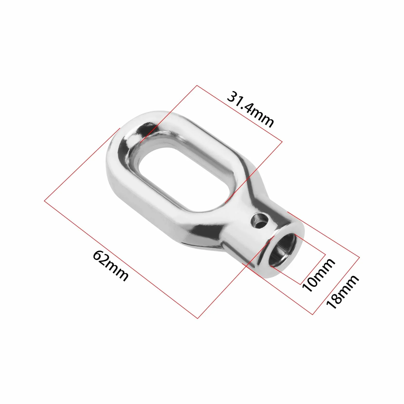 Create idea 2PCS Pier?cie? do markizy Hak do podno?nika markizy Pier?cie? do markizy Korba do podno?nika markizy Pier?cie? ze stopu aluminium Przek?adnia ?limakowa markizy 62x31,4x10mm