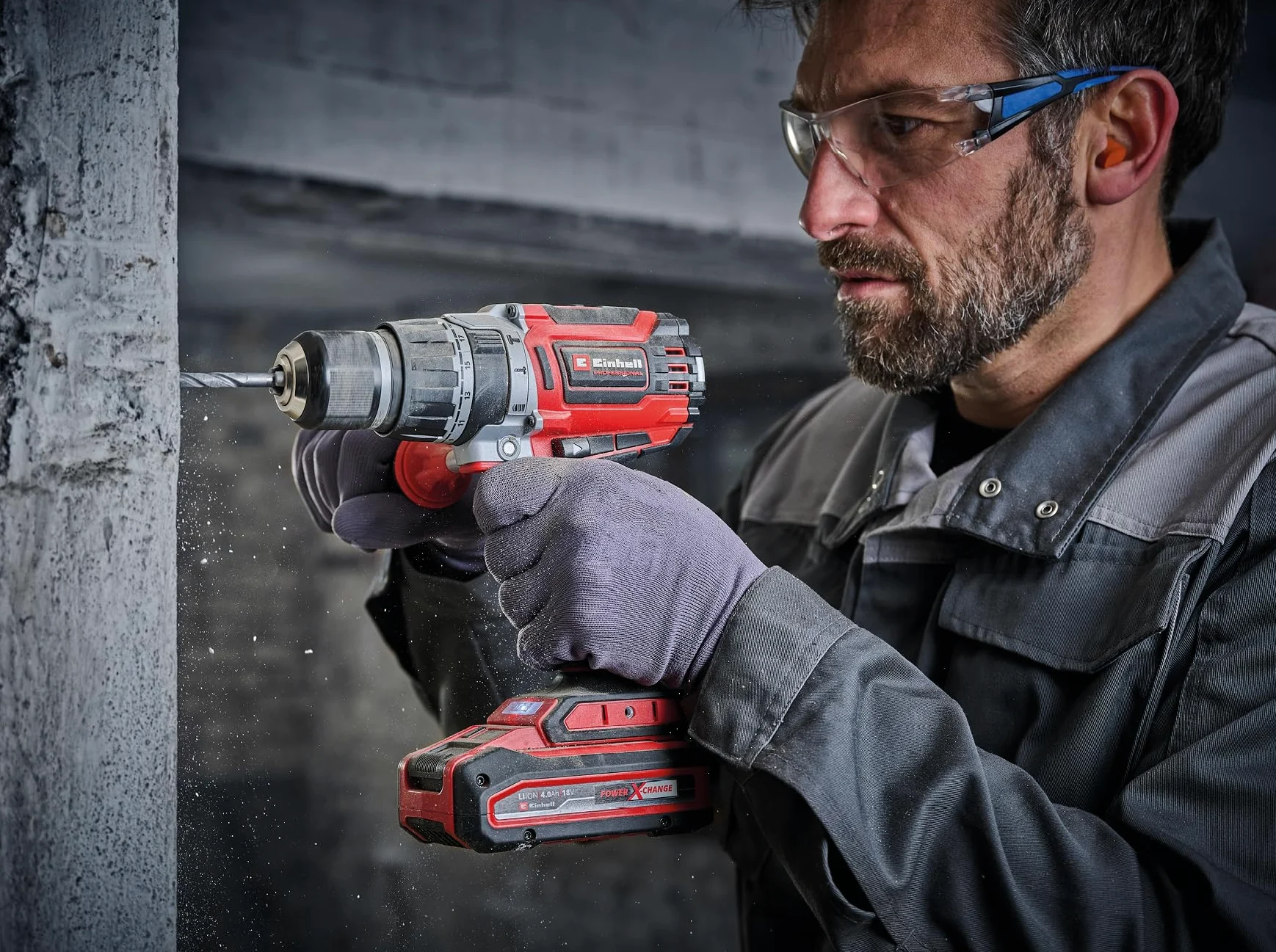 Einhell Profesjonalna akumulatorowa wiertarko-wkrętarka udarowa TP-CD 18/70 Li-i BL – Solo Power X-Change (18 V, bezszczotkowa, 70 Nm, funkcja wiercenia udarowego, uchwyt wiertarski 13 mm, 2 biegi, | PXC | 18 V | bezszczotkowy | 70 Nm | funkcja wiercenia