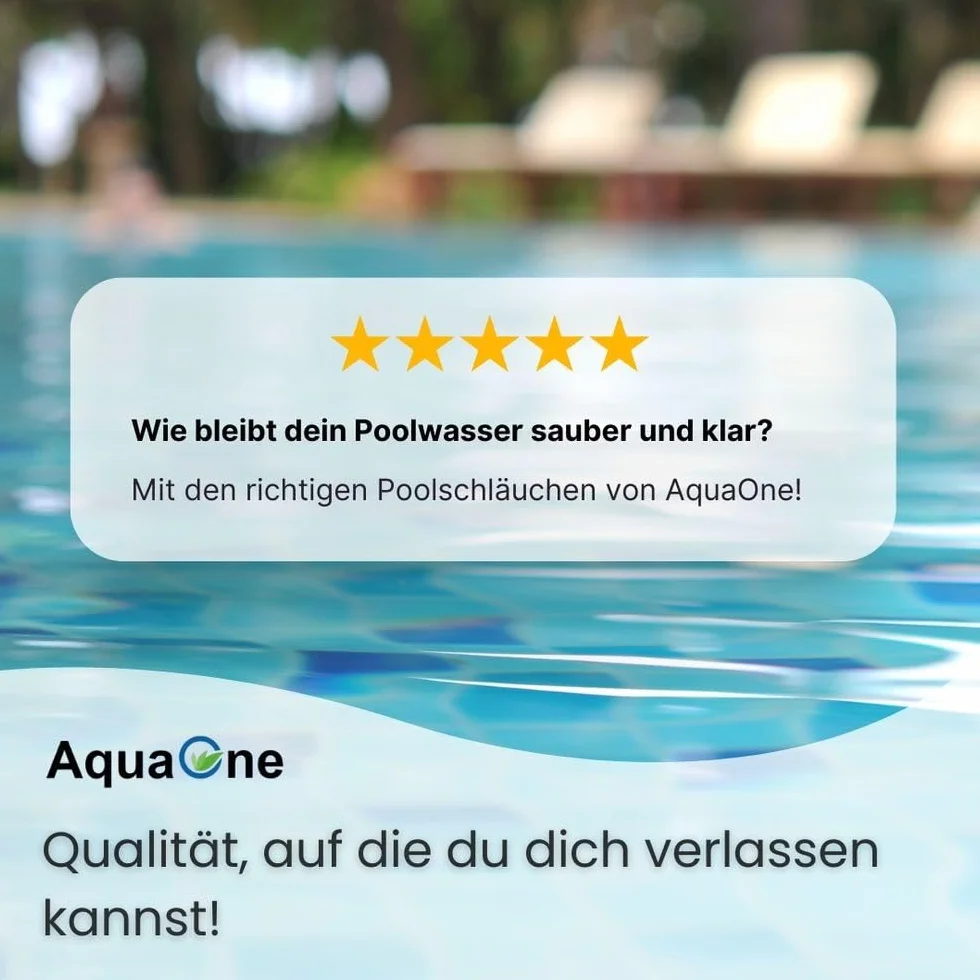 AquaOne wąż basenowy 32 mm 1 1/4 cala 15 m czarny