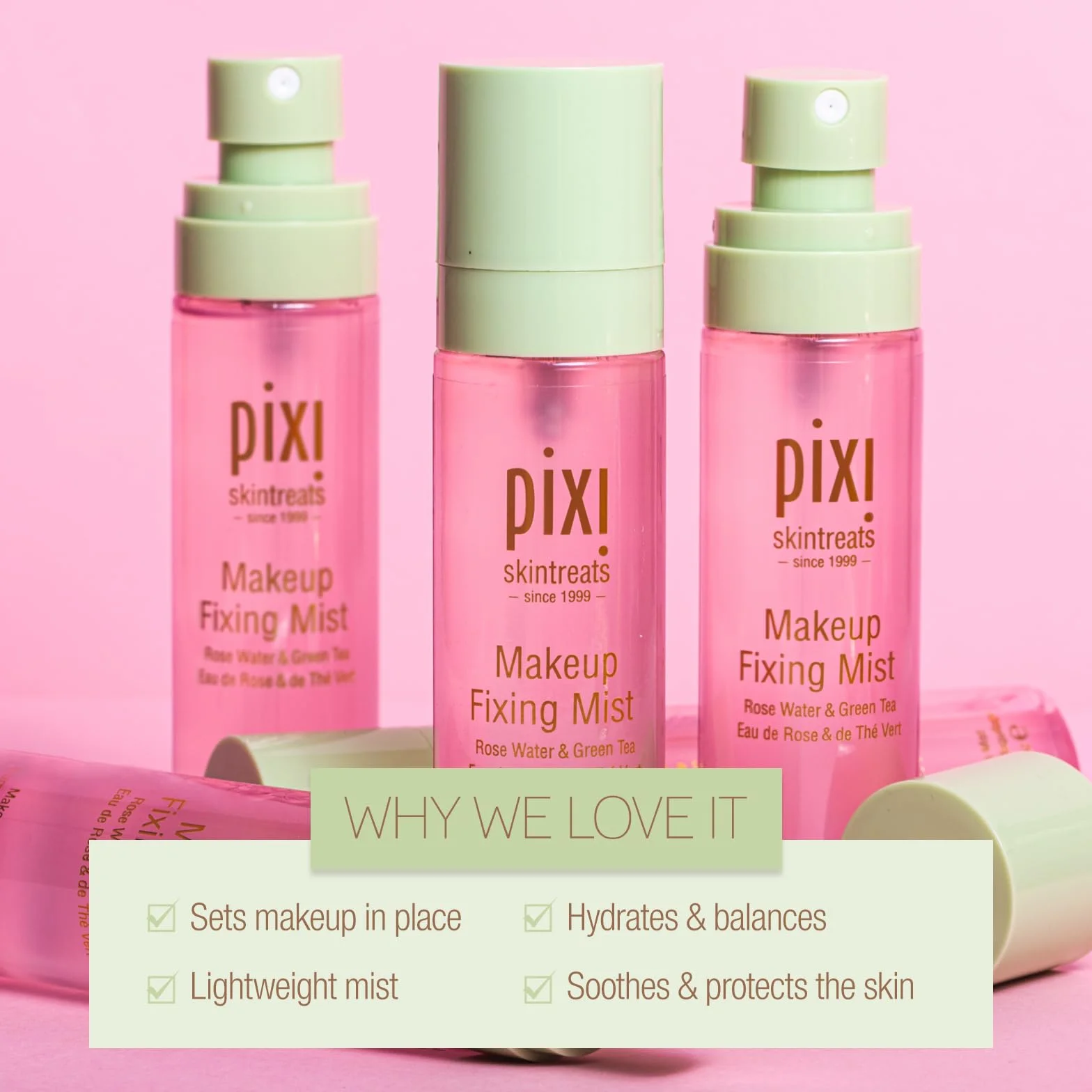 Pixi Beauty C-PX-023-80 Makeup Fixing Mist, 80 ml