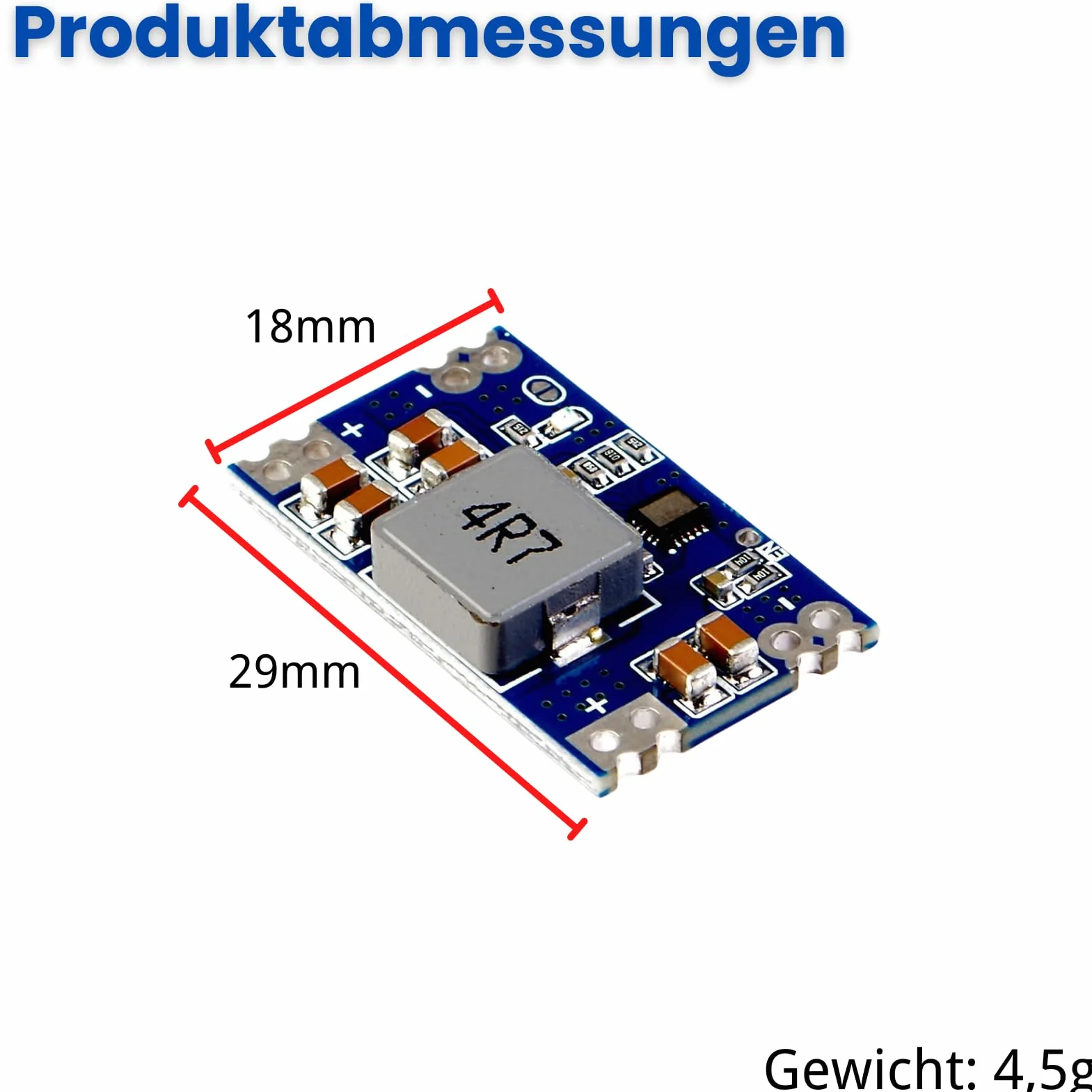 DC-DC Step Down Converter 5-20 V do 3,3 V Mini 560 przetwornica napięcia LAOMAO 3,3 V wyjście moduł zasilacza (opakowanie 6)