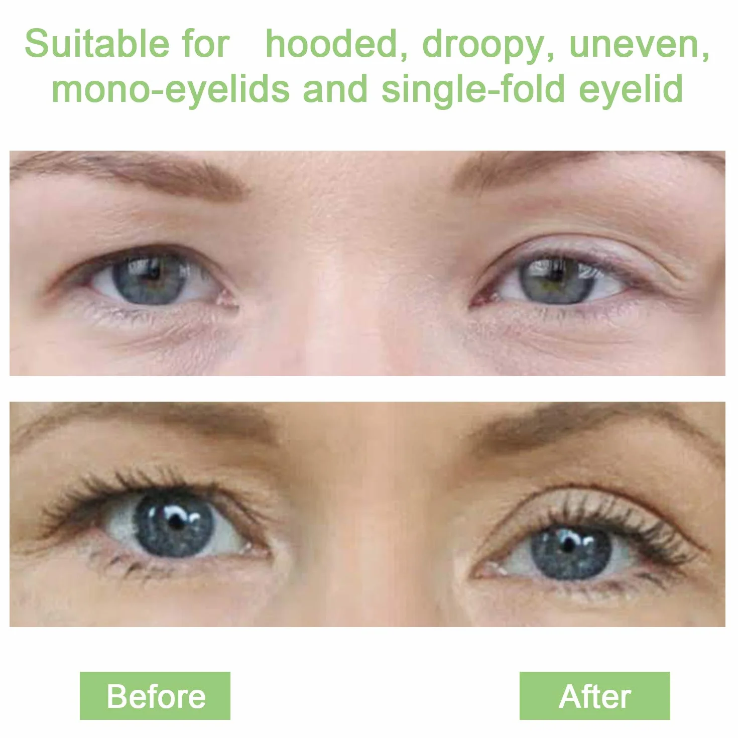 320 sztuk 4 mm eyelid tape naklejki do powiek, niewidoczne, do zwiotczałych, wiszących powiek, samoprzylepne paski korekcyjne do powiek, utrzymują się przez 24 godziny
