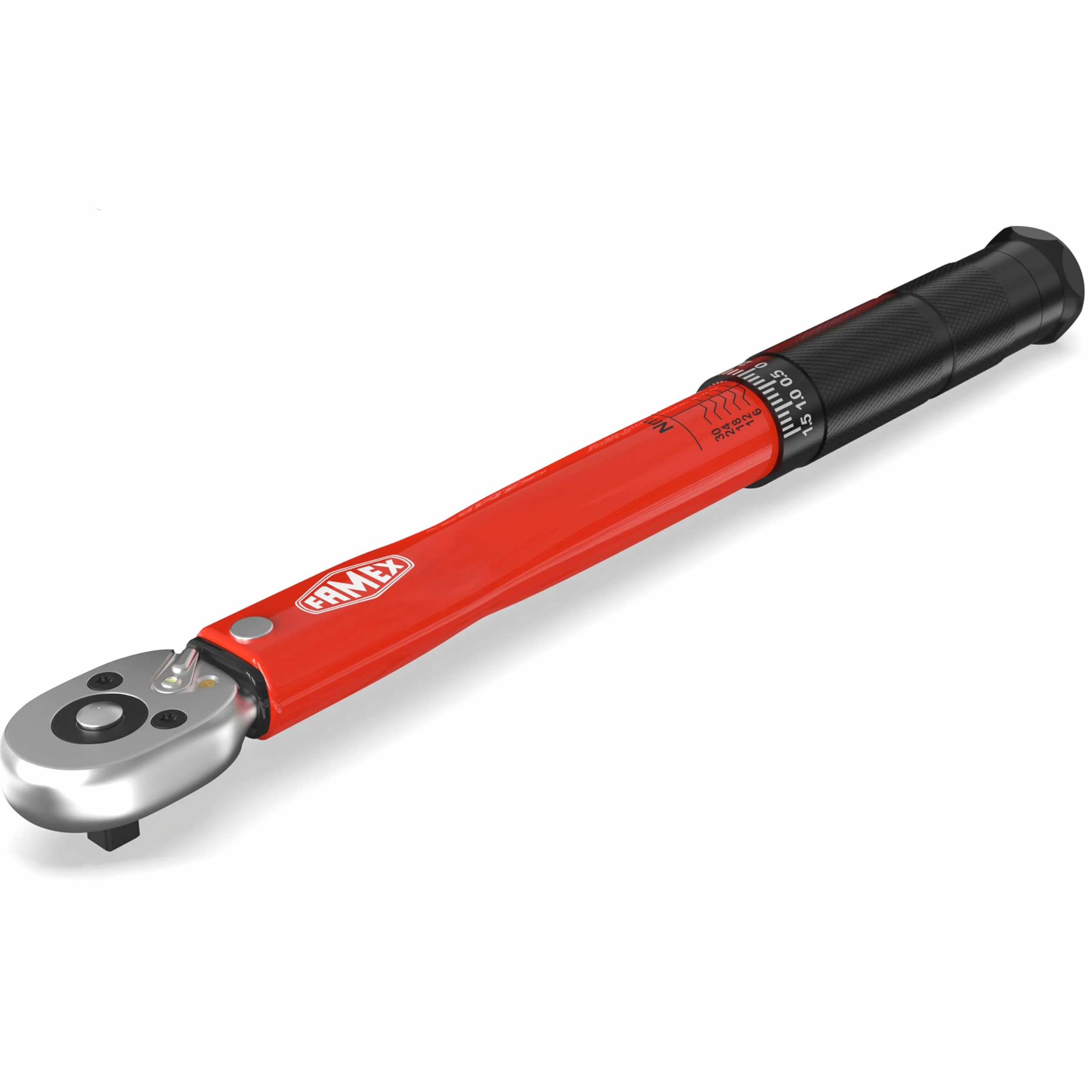 FAMEX 10878 klucz dynamometryczny 1/4 cala (6,3 mm), napęd 5-30 Nm – do pomiaru w obu kierunkach obrotu – rower elektryczny samochód z mechanizmem precyzyjnym, sprawdzony, mały