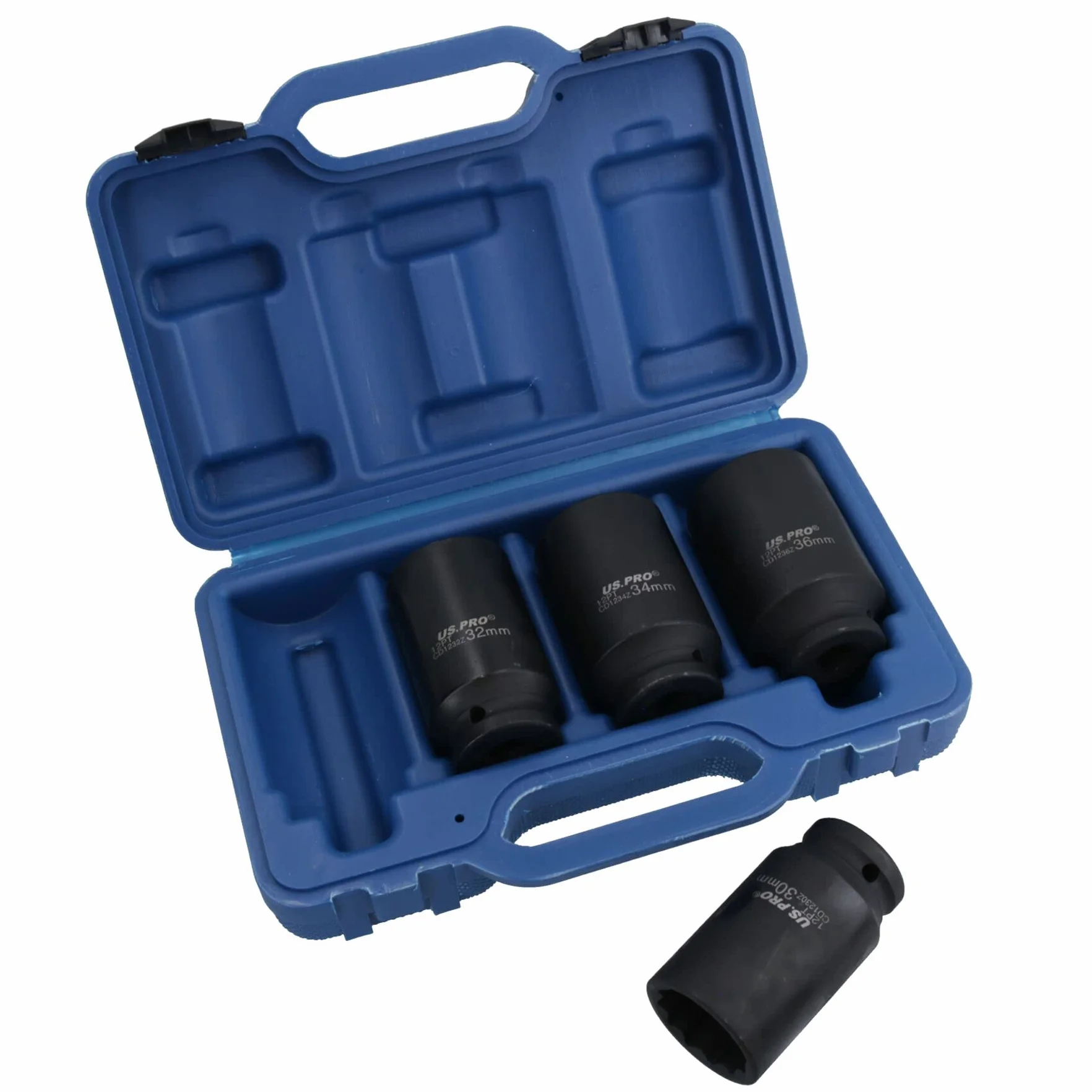 1/2 cala Napęd głęboko nasadka do piasty 30 mm 32 mm 34 mm 36 mm 12 punktów 4 szt