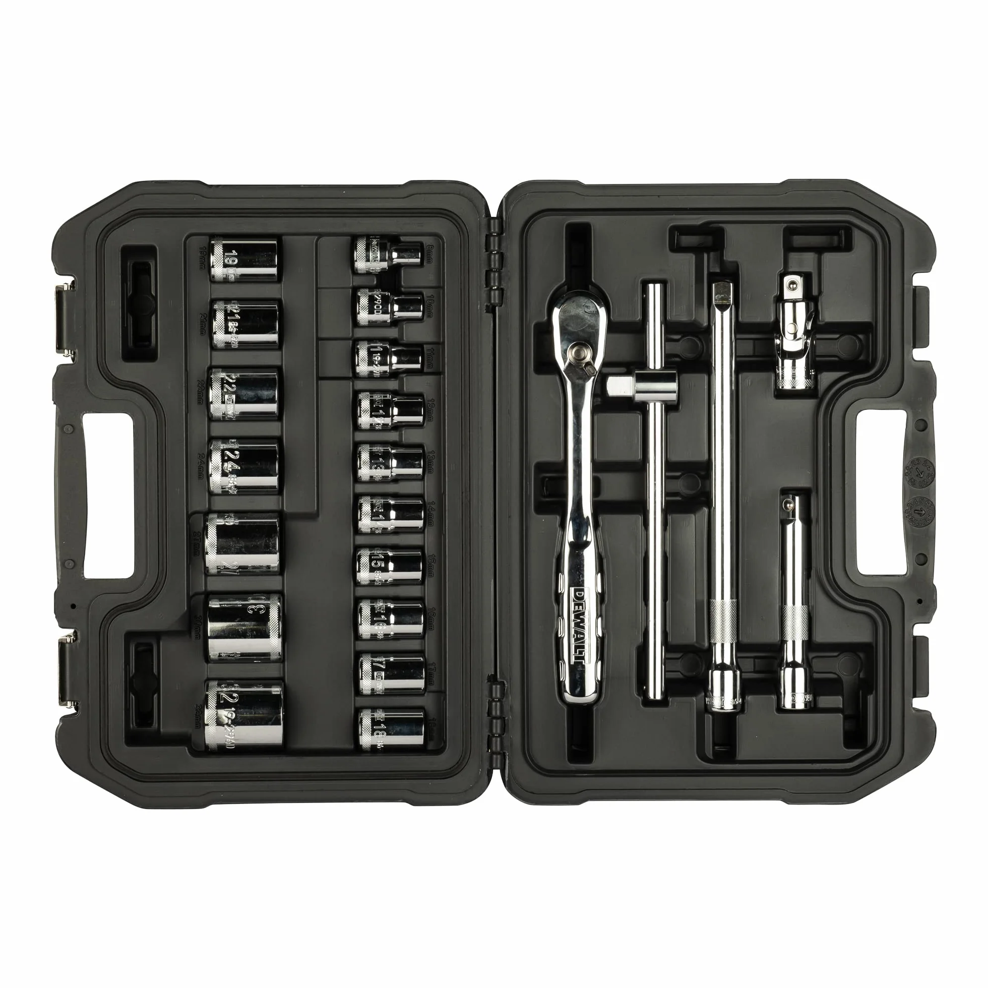 DEWALT DWMT19241-1 zestaw nasadek metrycznych 1/5.1 cm 22-częściowy