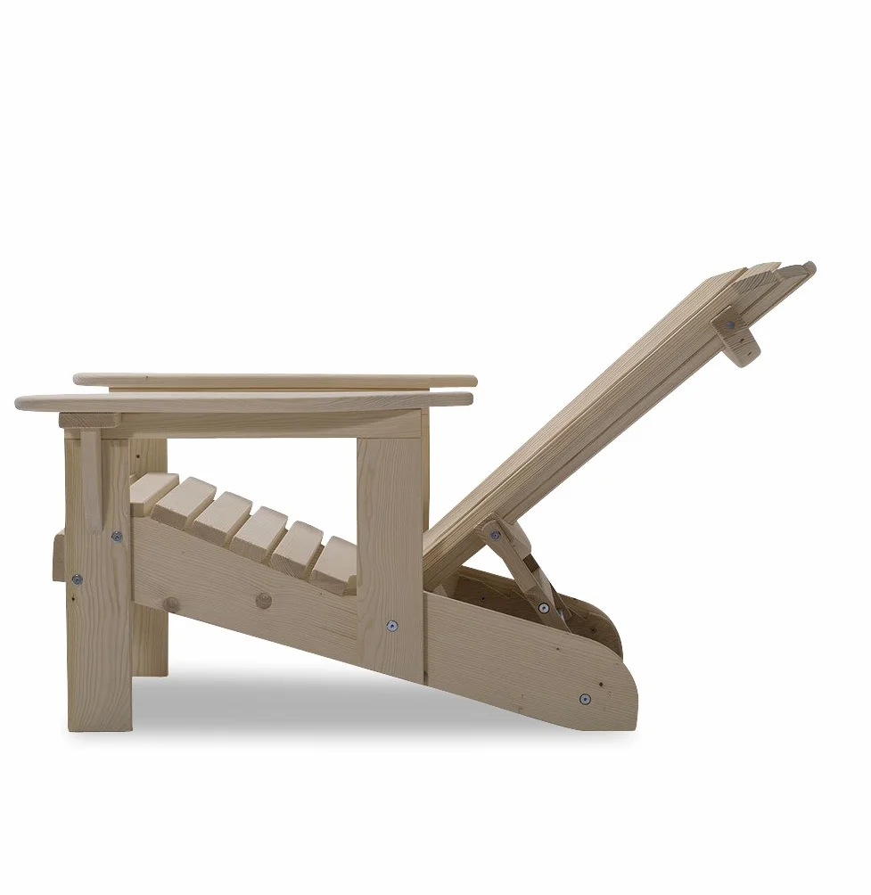 Original Dream-Chairs Adirondack krzeslo Comfort drewniany fotel na zewnątrz leżak ogrodowy 150 kg