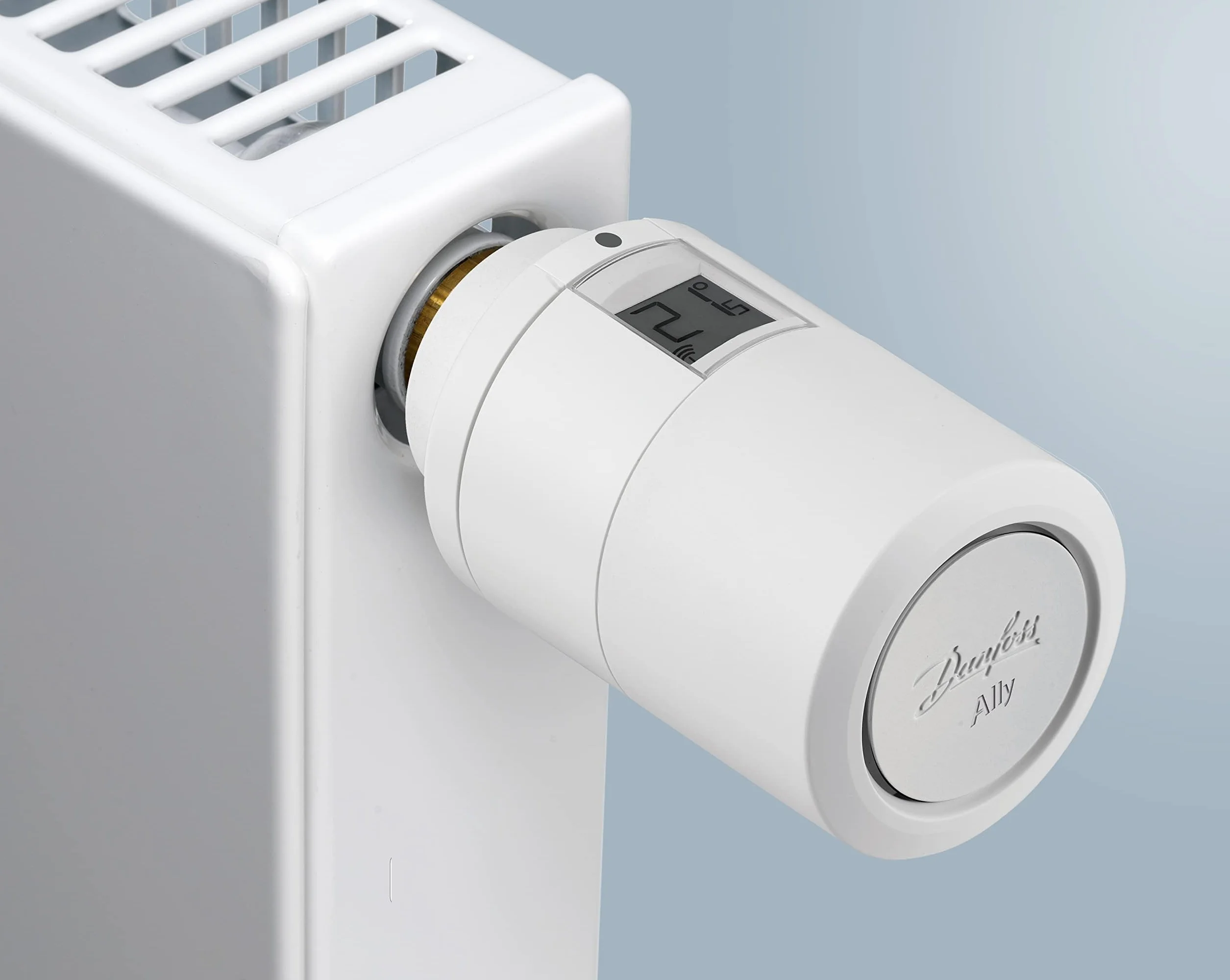 Elektroniczny termostat grzejnikowy Danfoss Ally, Biały