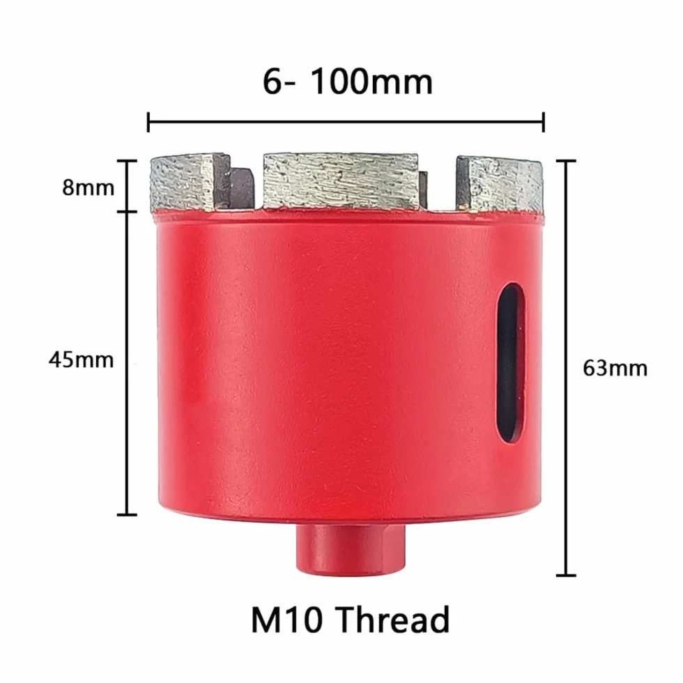 1PC 6-100mm M14 rdzeń do spiekania diamentowy otwornica marmurowy granit cegła płytka ceramiczna wiertła koronowe do betonu do elektronarzędzi, 32mm, M14