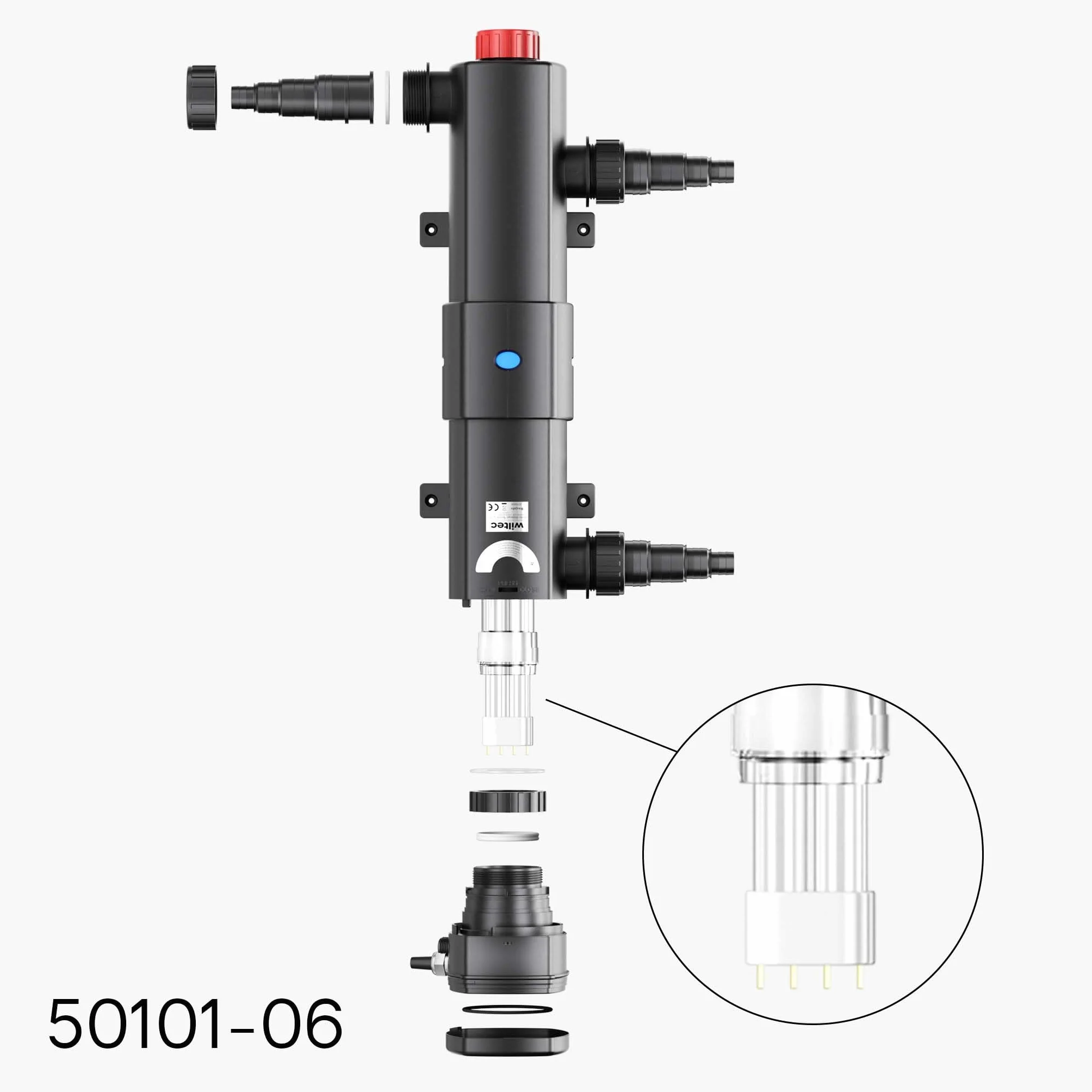 SunSun Część zamienna do oczyszczacza stawowego CUV-224 lampa UV-C 24 W filtr świetlny do zwalczania glonów