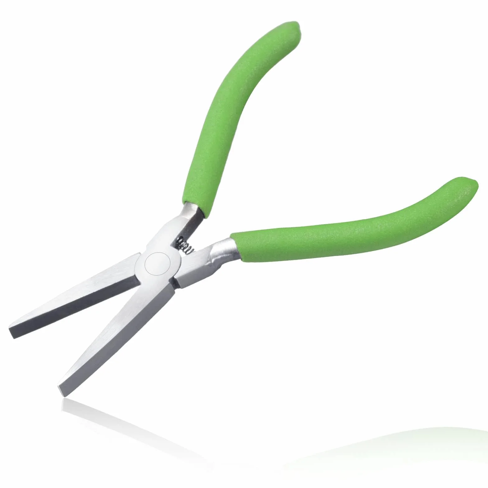 LEONTOOL Szczypce do produkcji biżuterii, gładka szczęka, 14 cm, płaski nos, kaczka