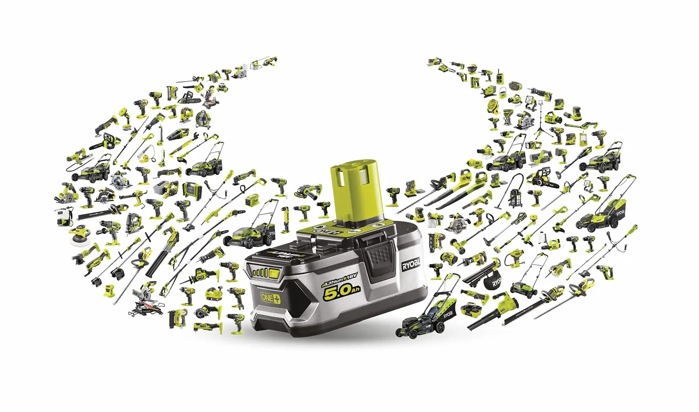 Ryobi Podkaszarka 18V RLT183222S, Szerokość Koszenia 25/30 cm, Ładowarka RC18115, Dodatkowa Rękojeść, Automatyczny Wysuw Żyłki, Easy Edge, 2 x Akumulator Li-Ion 2 Ah