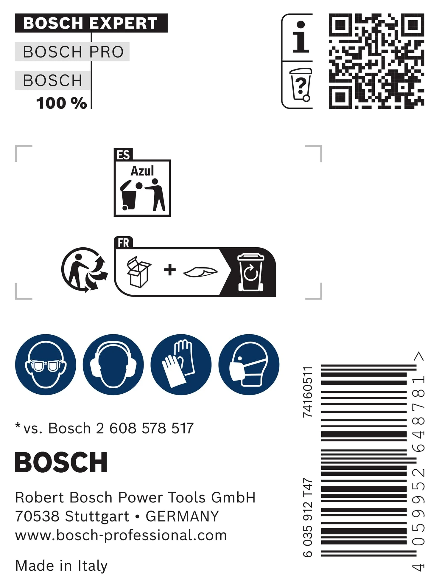 Bosch 5x Szpicak EXPERT SDS plus-8C (do Beton, Cegła, Długość 250 mm, Professional Akcesoria Młot udarowo-obrotowy)