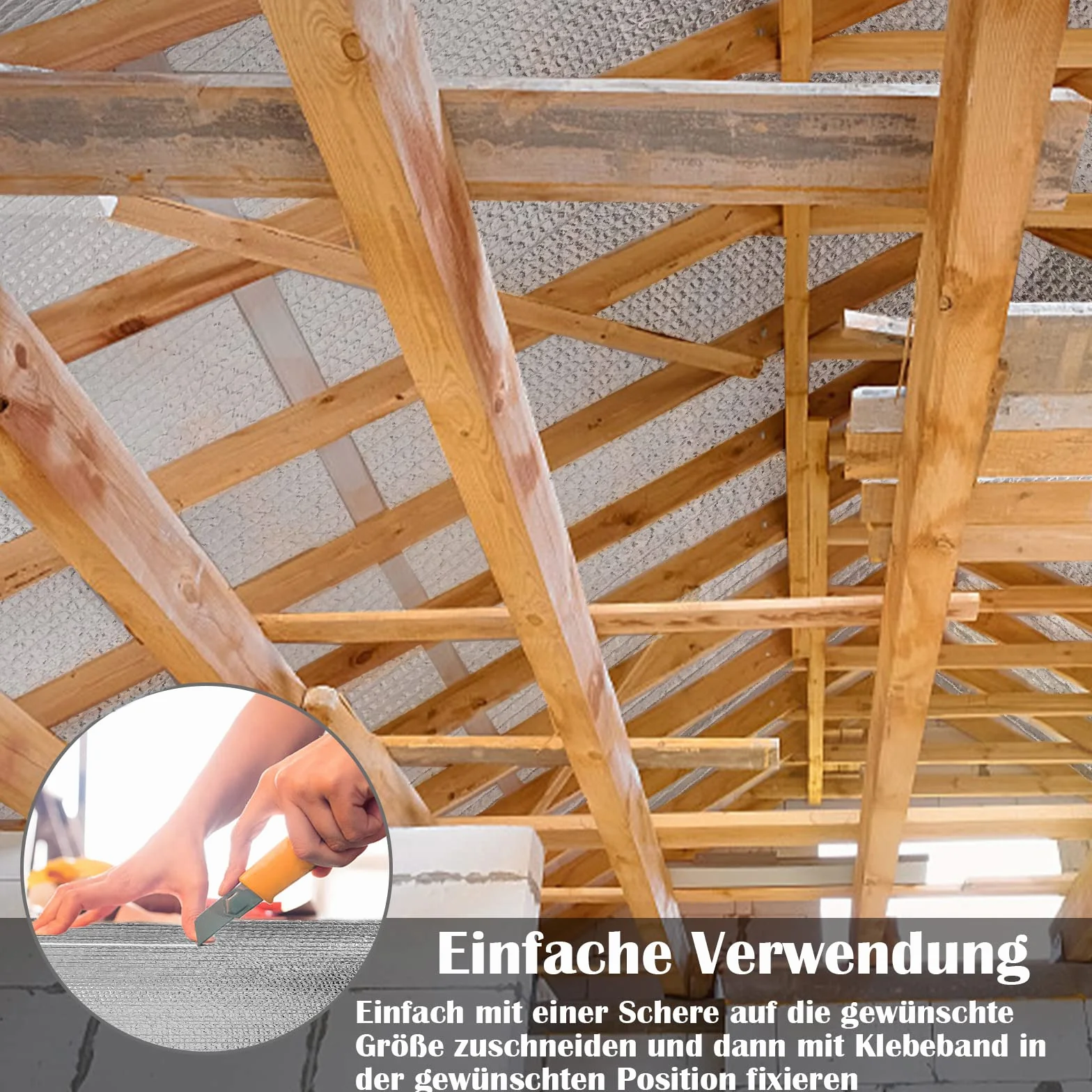UISEBRT Folia izolacyjna 1 x 30 m folia bąbelkowa aluminiowa folia termiczna na kaloryfer folia odblaskowa o grubości 3-4 mm folia izolacyjna utrzymuje ciepło izolacja cieplna