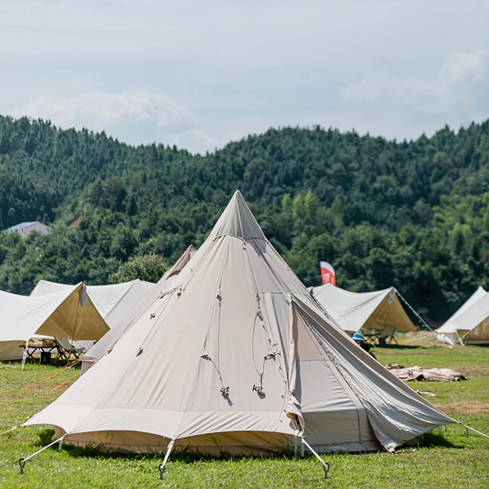 4 kotwy gruntowe z adapterem, kotwy gruntowe do trampoliny, zestaw kotw spiralnych do zabezpieczenia namiotów, daszków, plandek, trampolin, huśtawek (czarne)