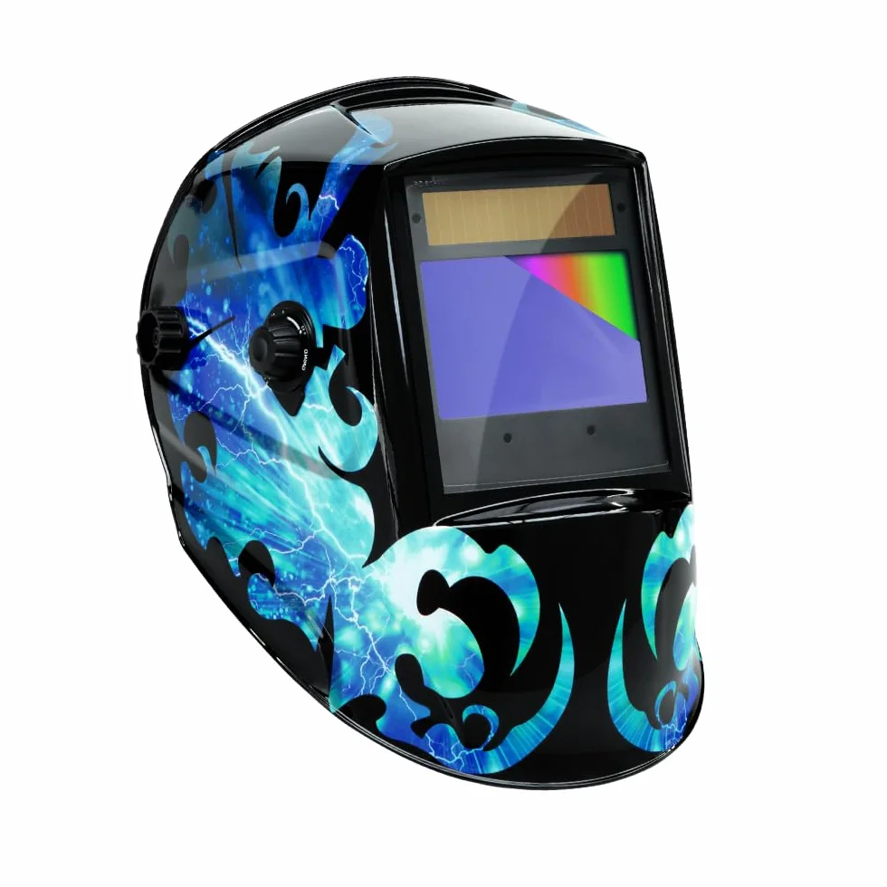 GYS Kask spawalniczy LCD Zeus 5-9/9-13 G Cosmic, 1 sztuka, 044104, żółty, 560 g