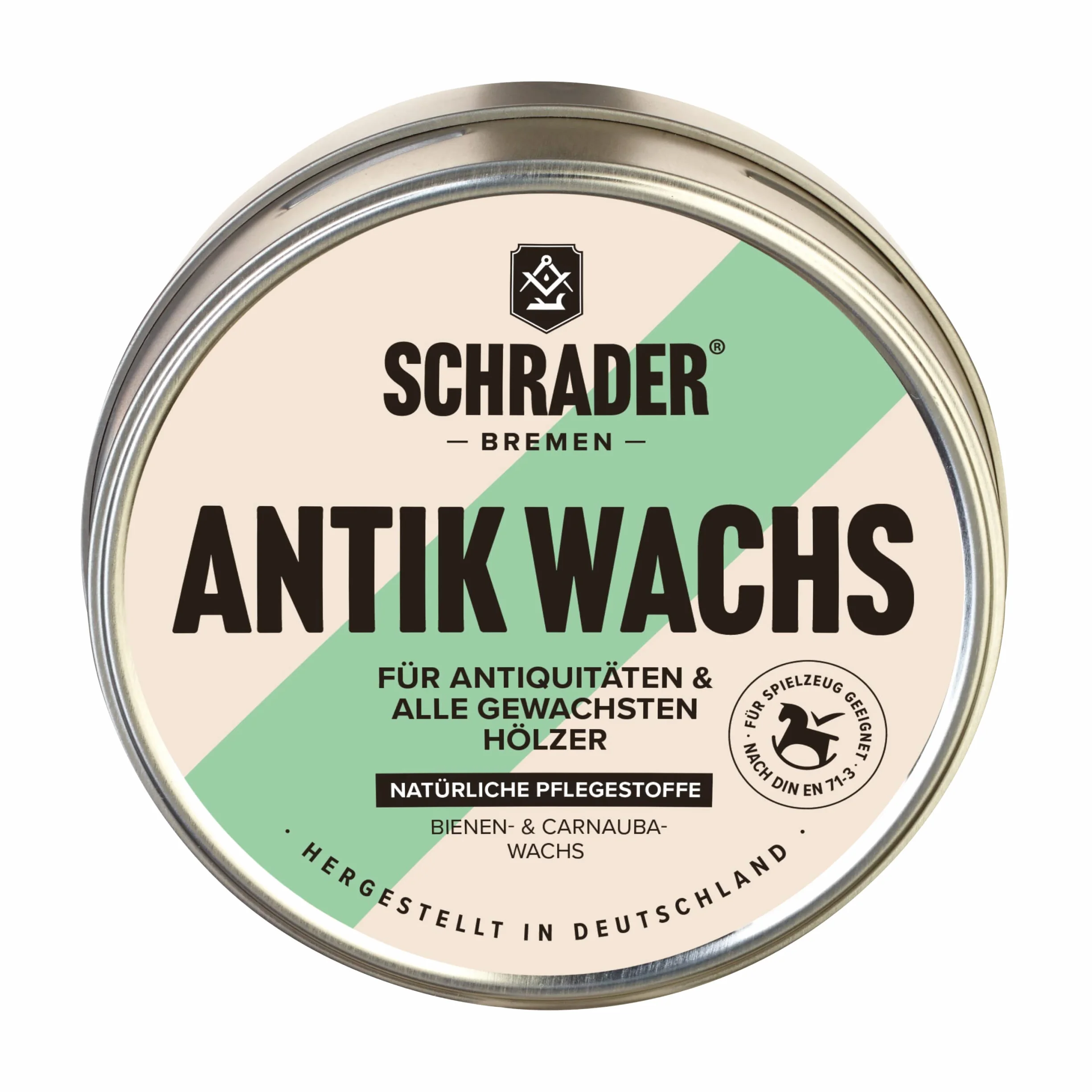 SCHRADER Antik wosk – środek do pielęgnacji mebli drewnianych – idealny do odświeżenia i ochrony antycznych mebli – 200 ml – Made in Germany