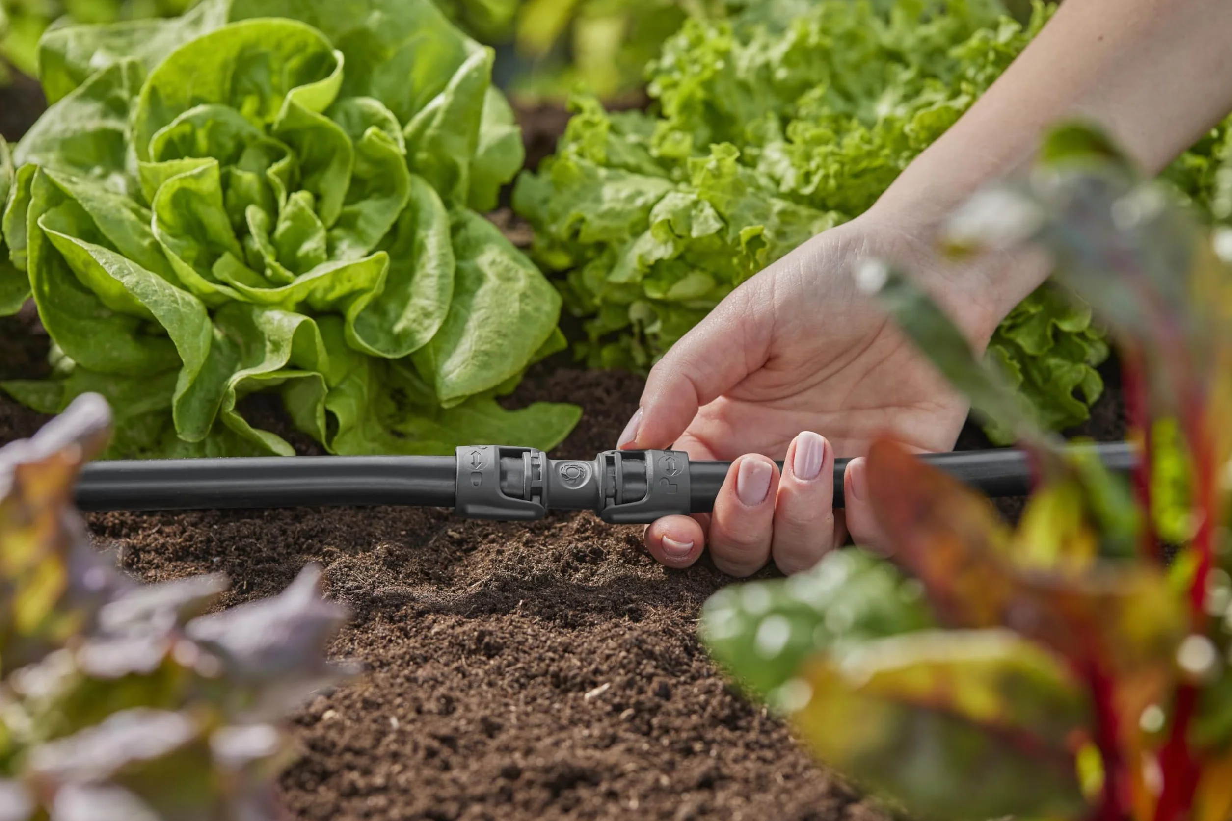 Gardena System Micro-Drip łącznik 13 mm (1/2 cala): Element połączeniowy do przedłużania rur instalacyjnych i rur kroplujących, 13 mm (1/2 cala), możliwość ponownego użycia (13203-20)