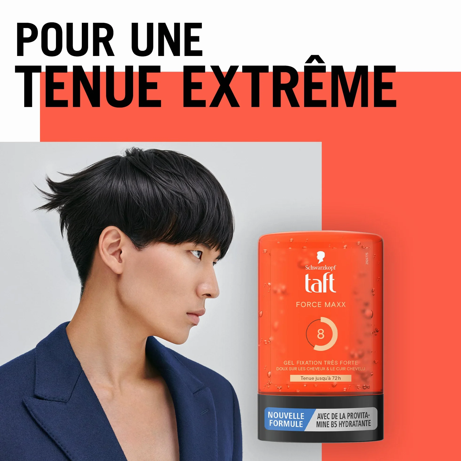 Schwarzkopf - TAFT - Żel do stylizacji - Gel Force Maxx - 72H Utrwalenie - Bardzo mocne mocowanie - Miękkie dla włosów - Długotrwałe - Bez efektu lepkości - Formuła prowitaminowa B5-300 ml