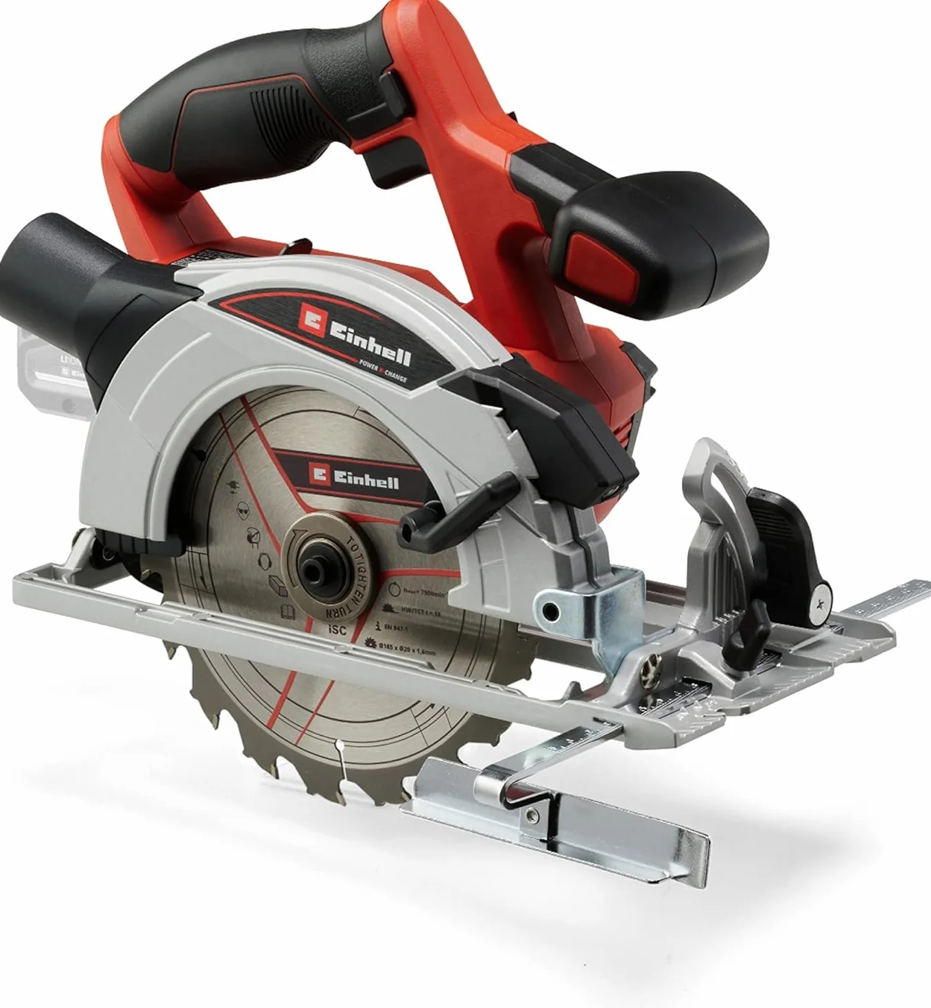 Einhell Akumulatorowa pilarka tarczowa TE-CS 18/165-1 Li-Solo Power X-Change & Einhell 4502118 Prowadnica do Pił Tarczowych Aluminium, 2 x 1000 mm