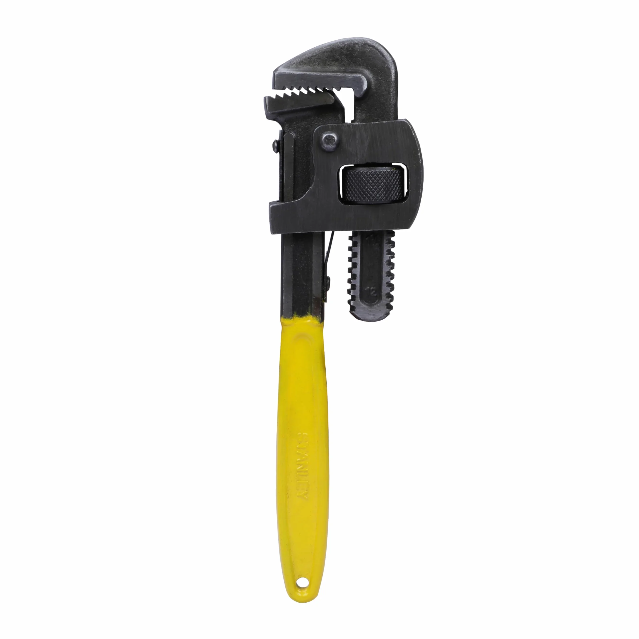STANLEY 71-642 12'' 300 mm klucz do rur typu Stilson idealny do zastosowań budowlanych i ciężkich do zastosowań przemysłowych i profesjonalnych, żółty i czarny