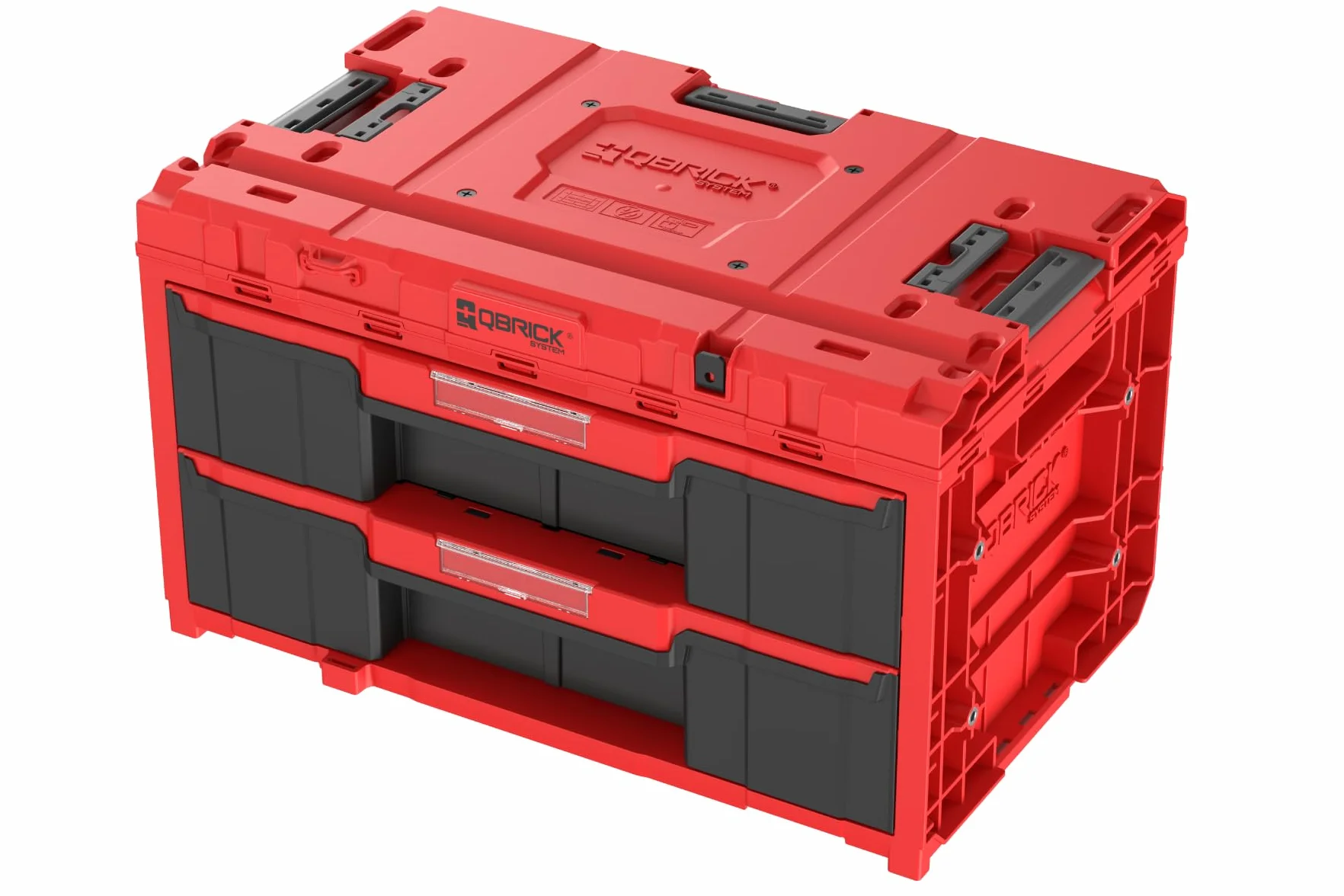 QBRICK SYSTEM One Drawer 2 Skrzynka narzędziowa 2.0 Czerwony Ultra HD 587 x 380 x 340 mm